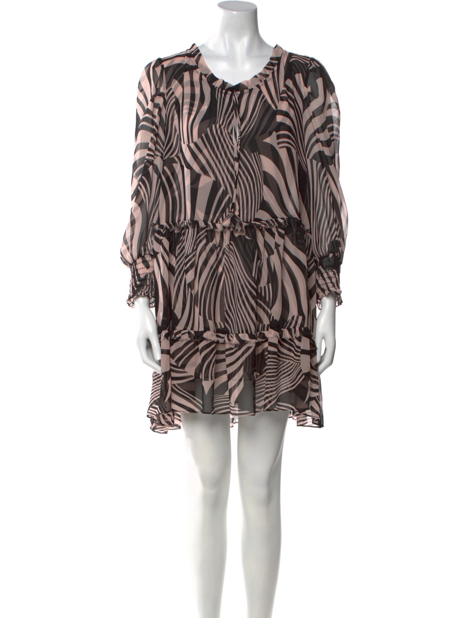 MISA Los Angeles Printed Mini Dress