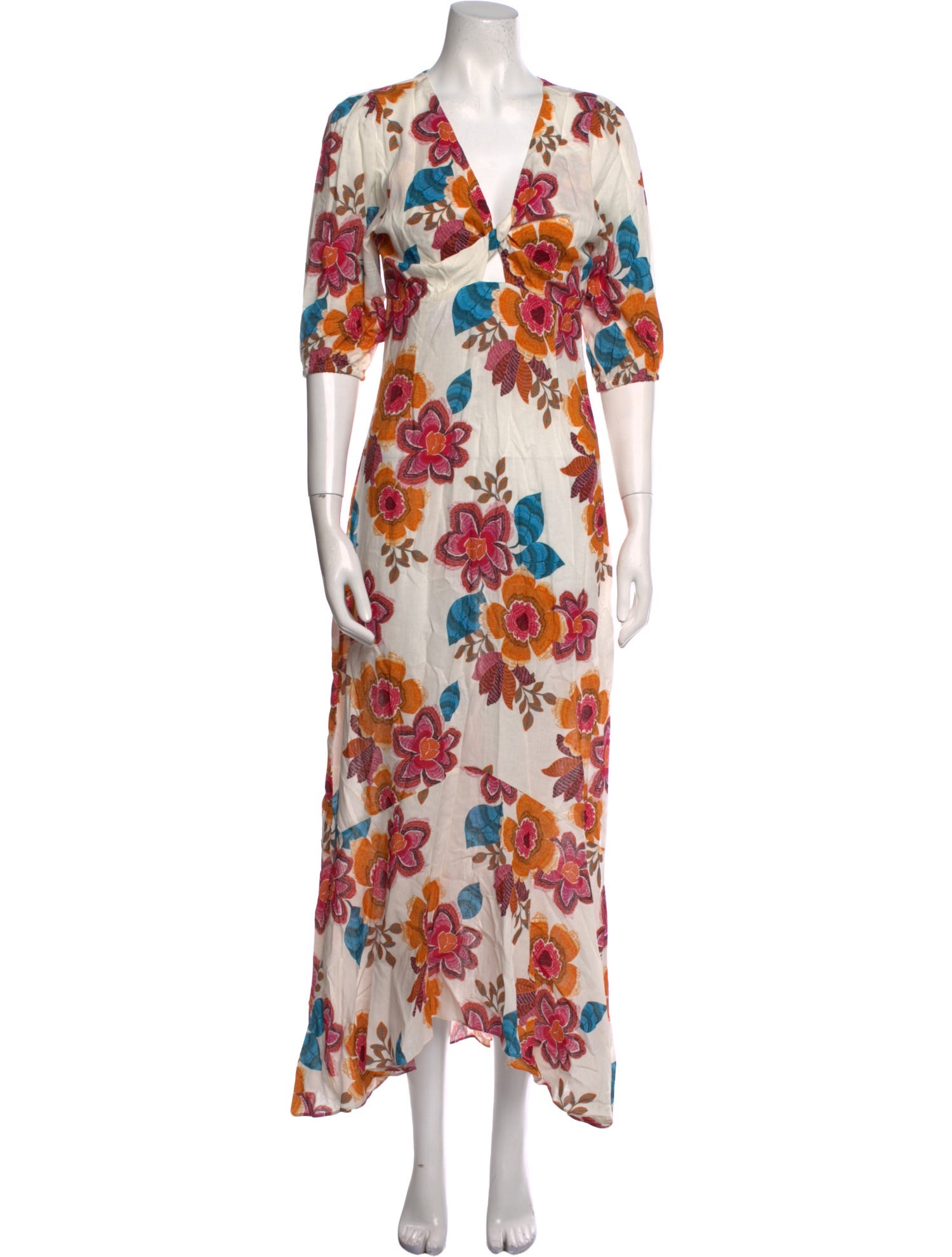 MISA Los Angeles Floral Print Long Dress w/ Tags