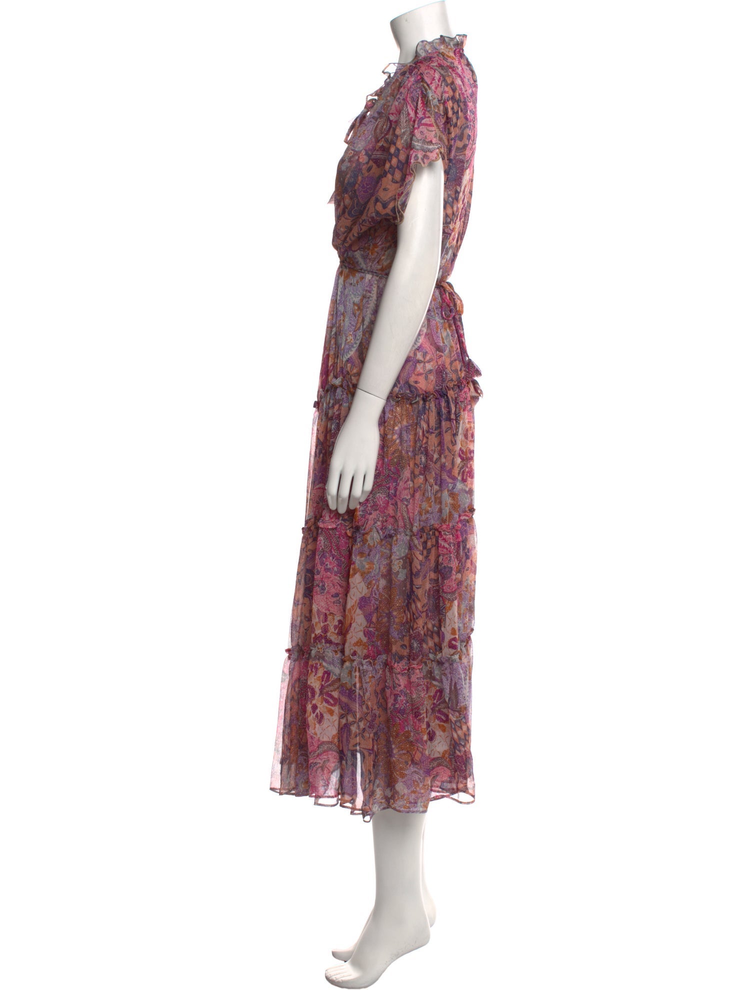MISA Los Angeles Printed Long Dress w/ Tags