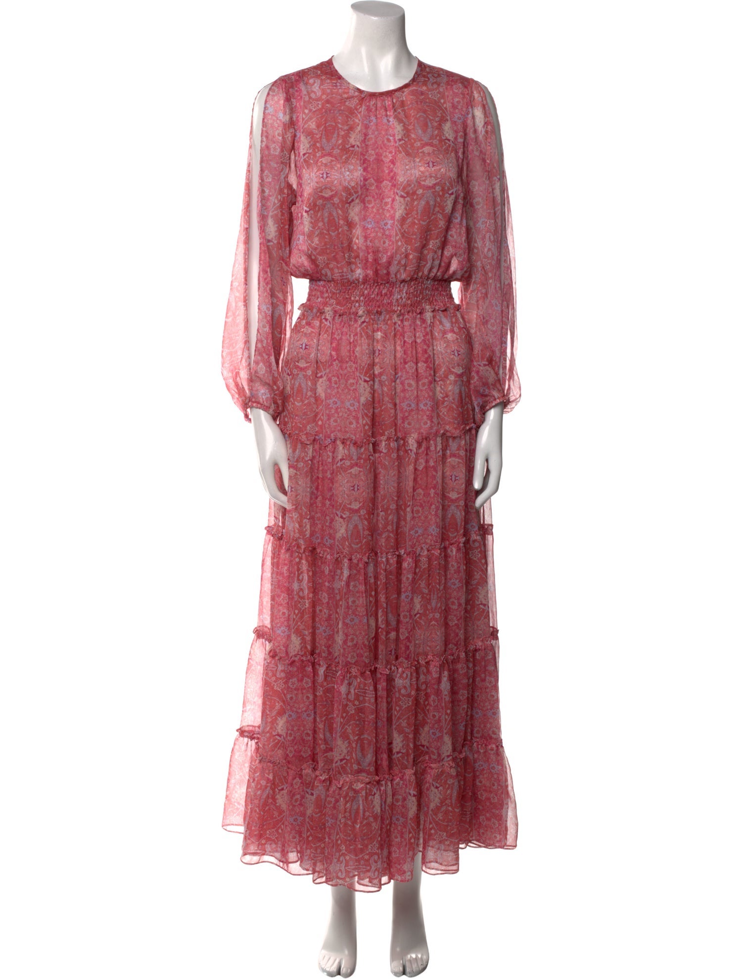 MISA Los Angeles Floral Print Long Dress