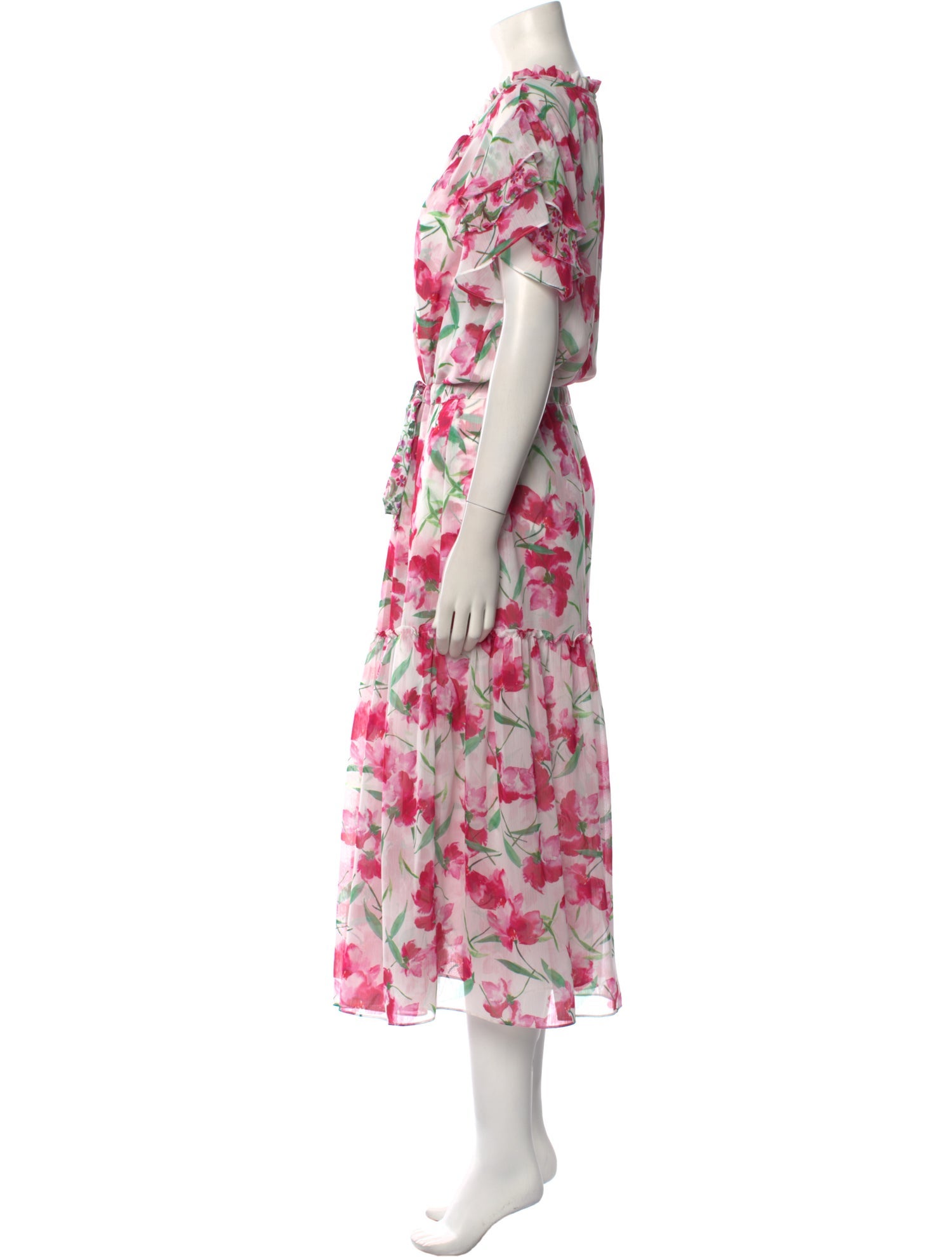 MISA Los Angeles Floral Print Long Dress