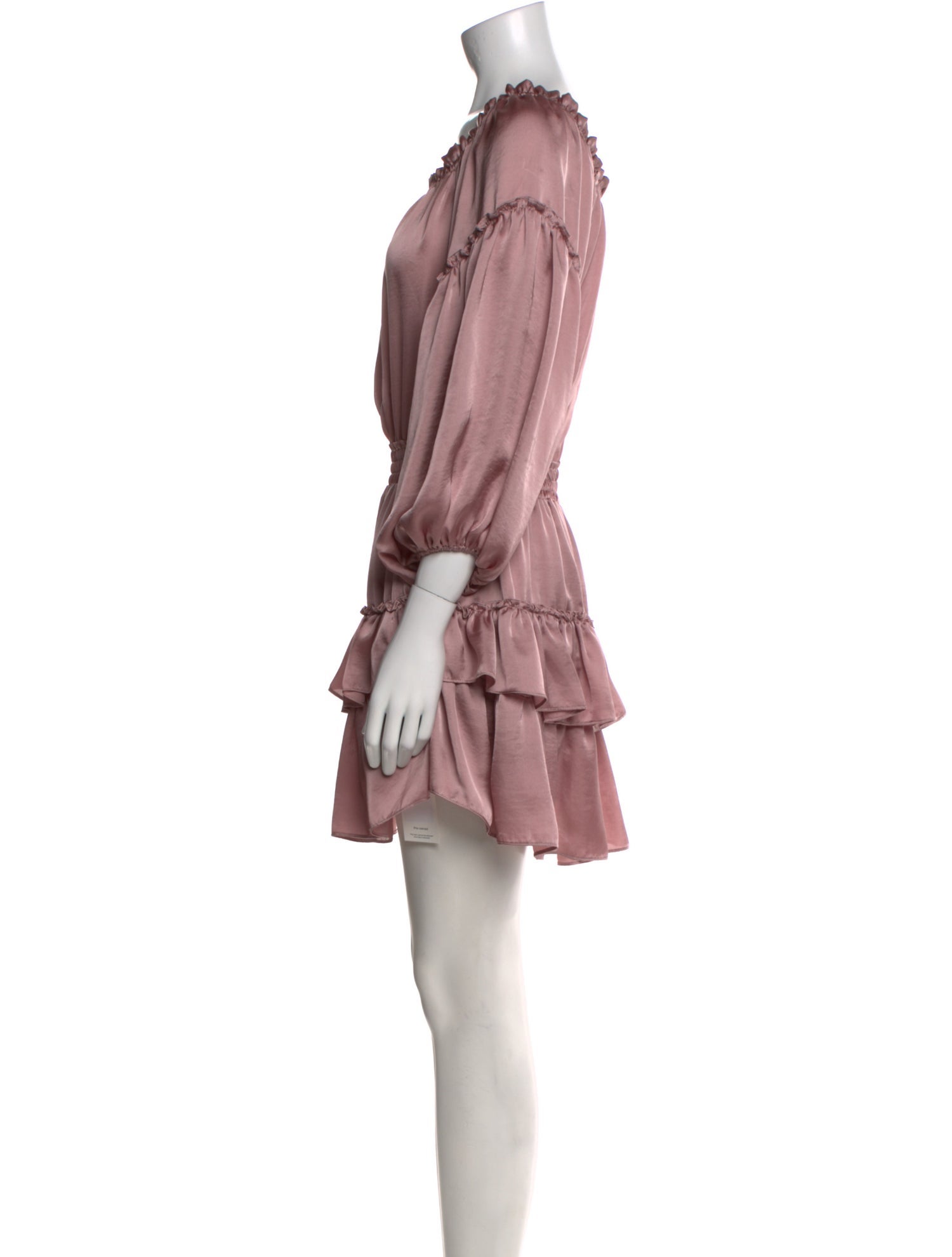 MISA Los Angeles Scoop Neck Mini Dress