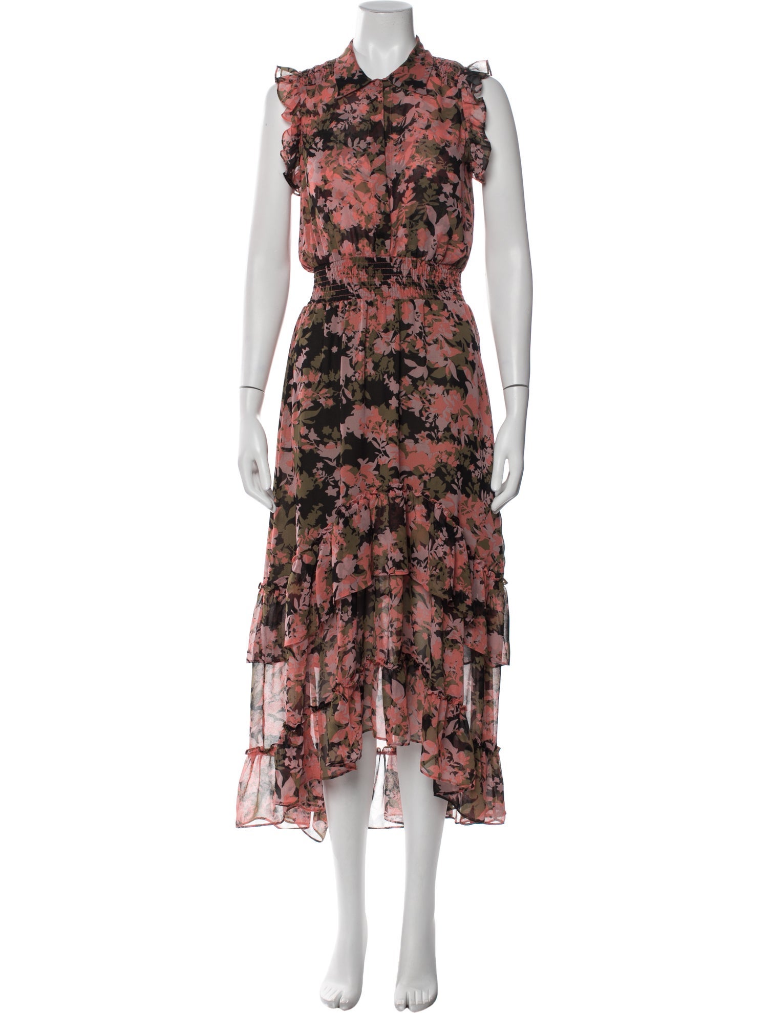 MISA Los Angeles Floral Print Long Dress