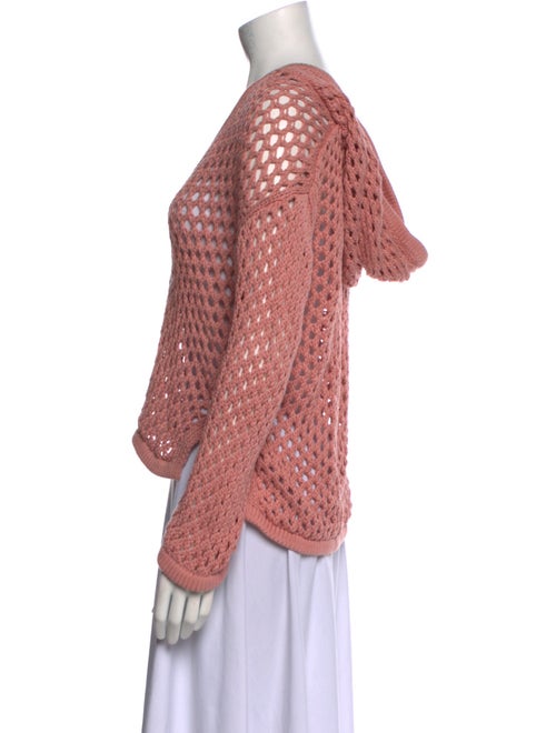 MISA Los Angeles Printed V-Neck Sweater