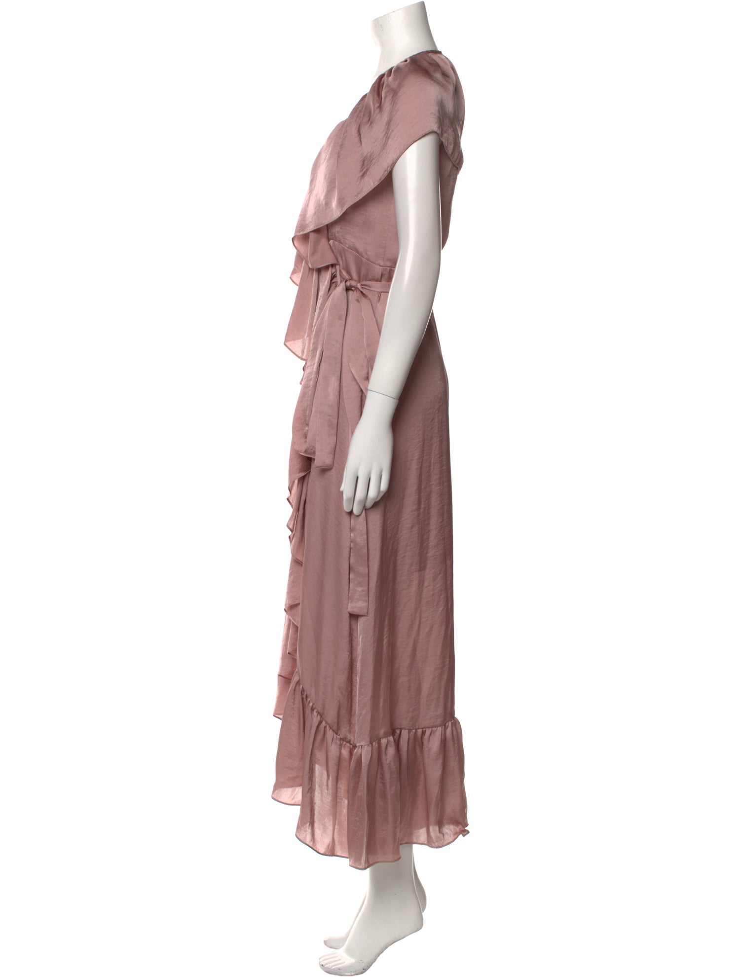 MISA Los Angeles V-Neck Long Dress