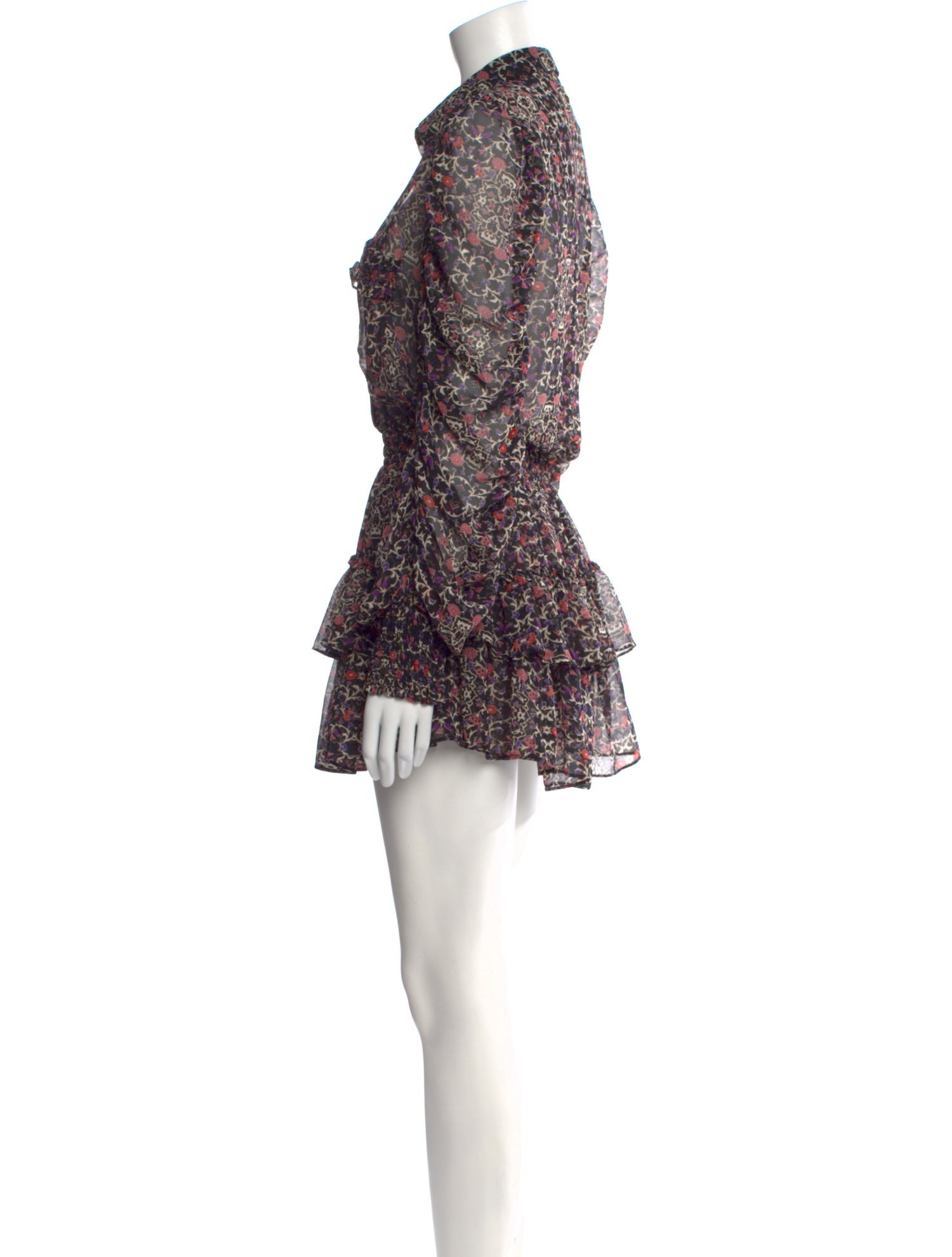 MISA Los Angeles Floral Print Mini Dress