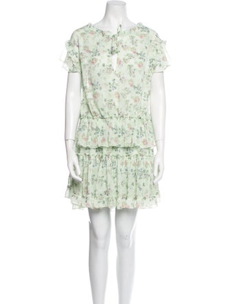 MISA Los Angeles Floral Print Mini Dress