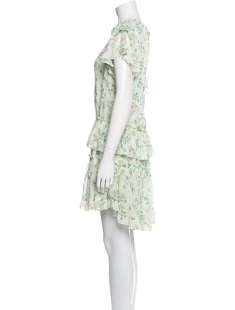 MISA Los Angeles Floral Print Mini Dress