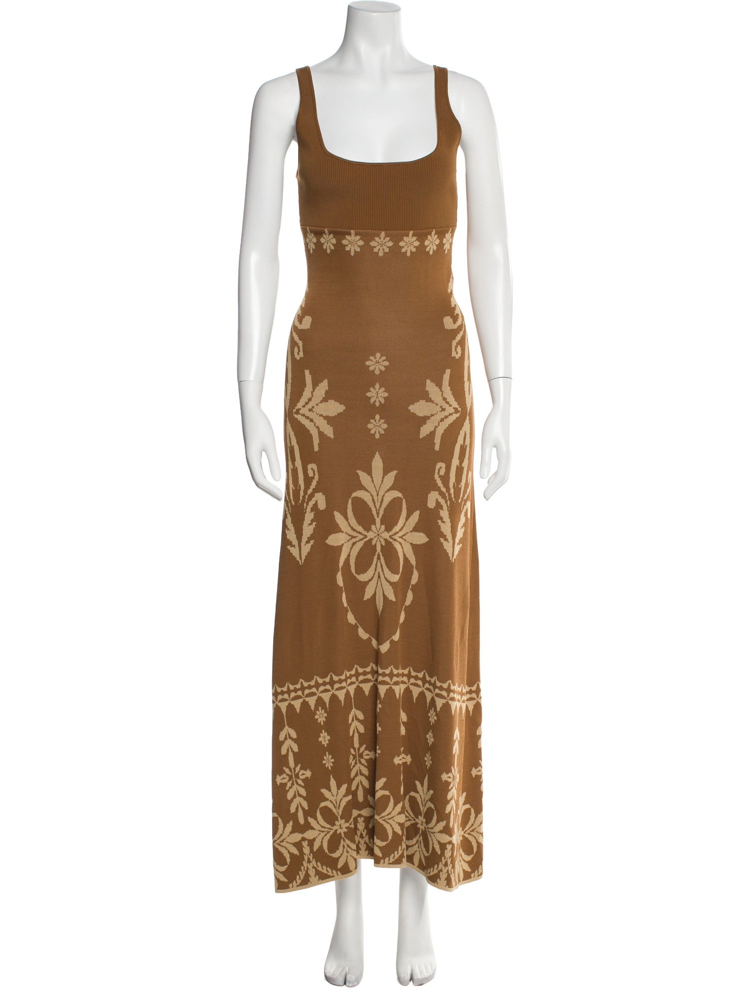 MISA Los Angeles Floral Print Long Dress