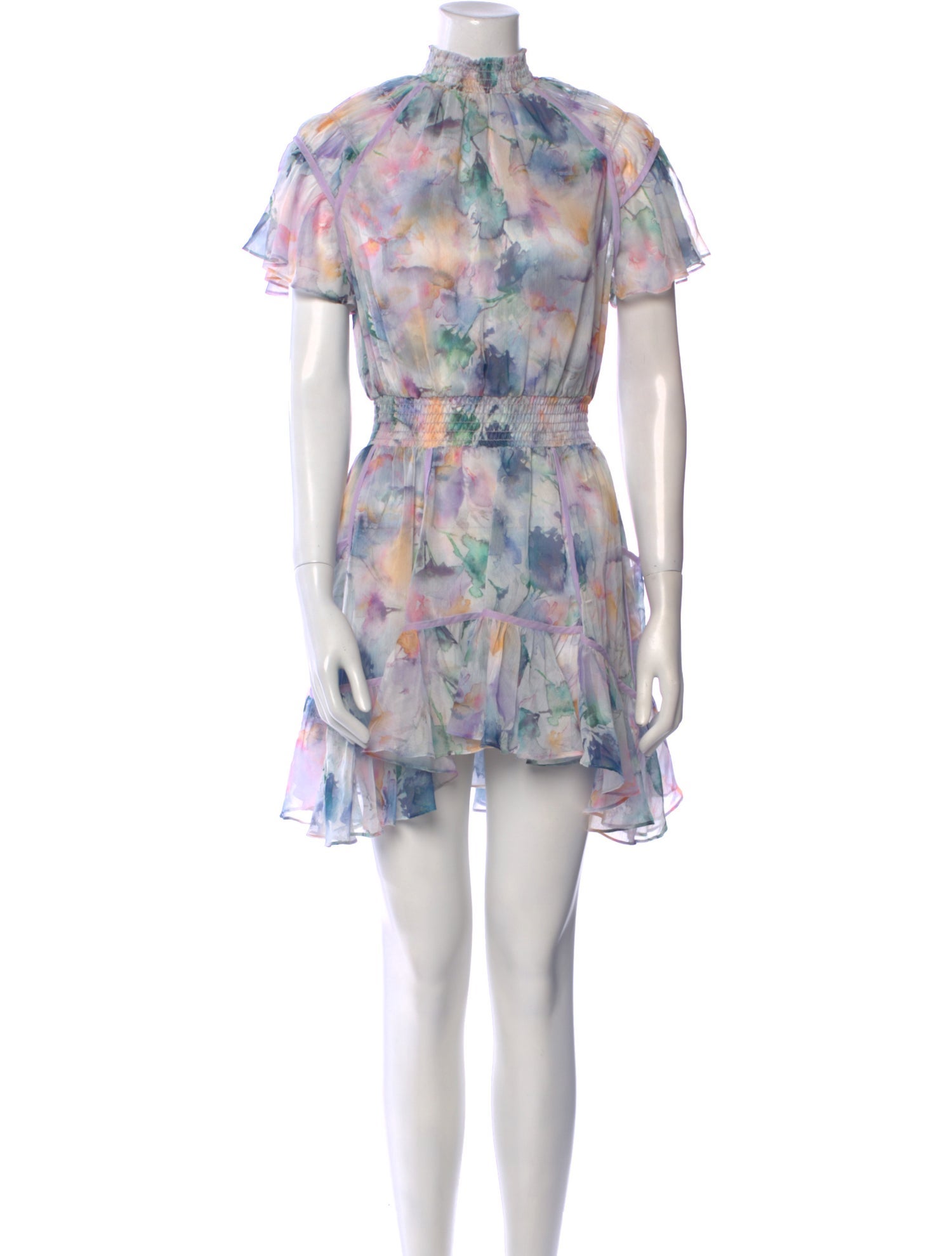 MISA Los Angeles Printed Mini Dress w/ Tags