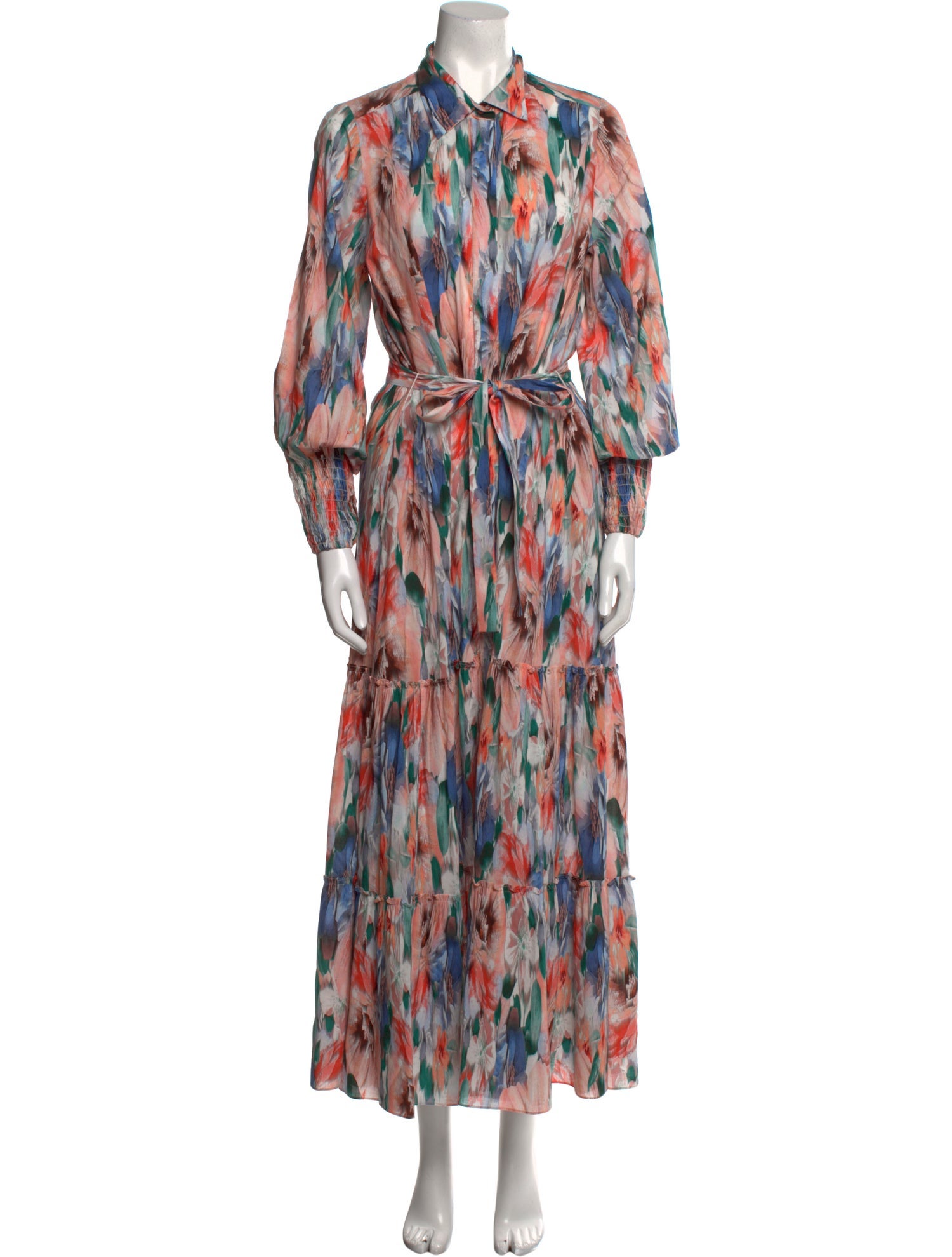 MISA Los Angeles Printed Long Dress