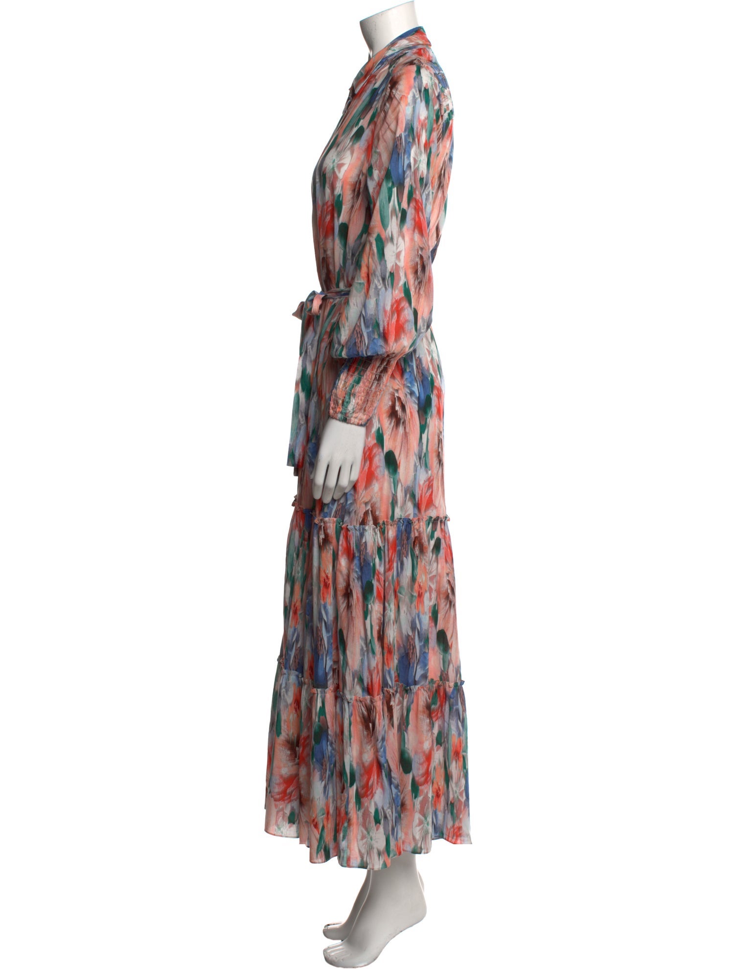 MISA Los Angeles Printed Long Dress