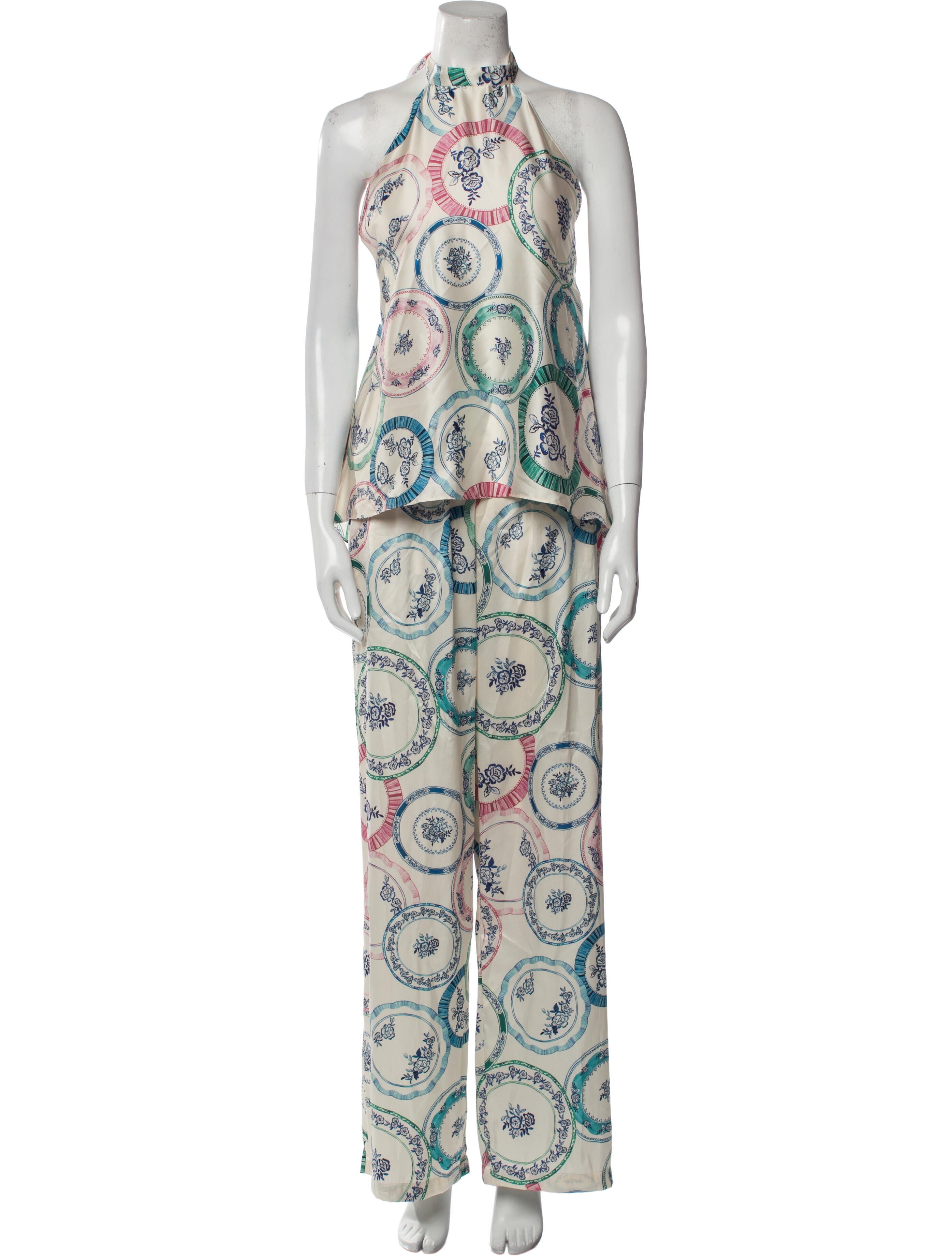 MISA Los Angeles Floral Print Pant Set