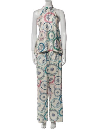 MISA Los Angeles Floral Print Pant Set