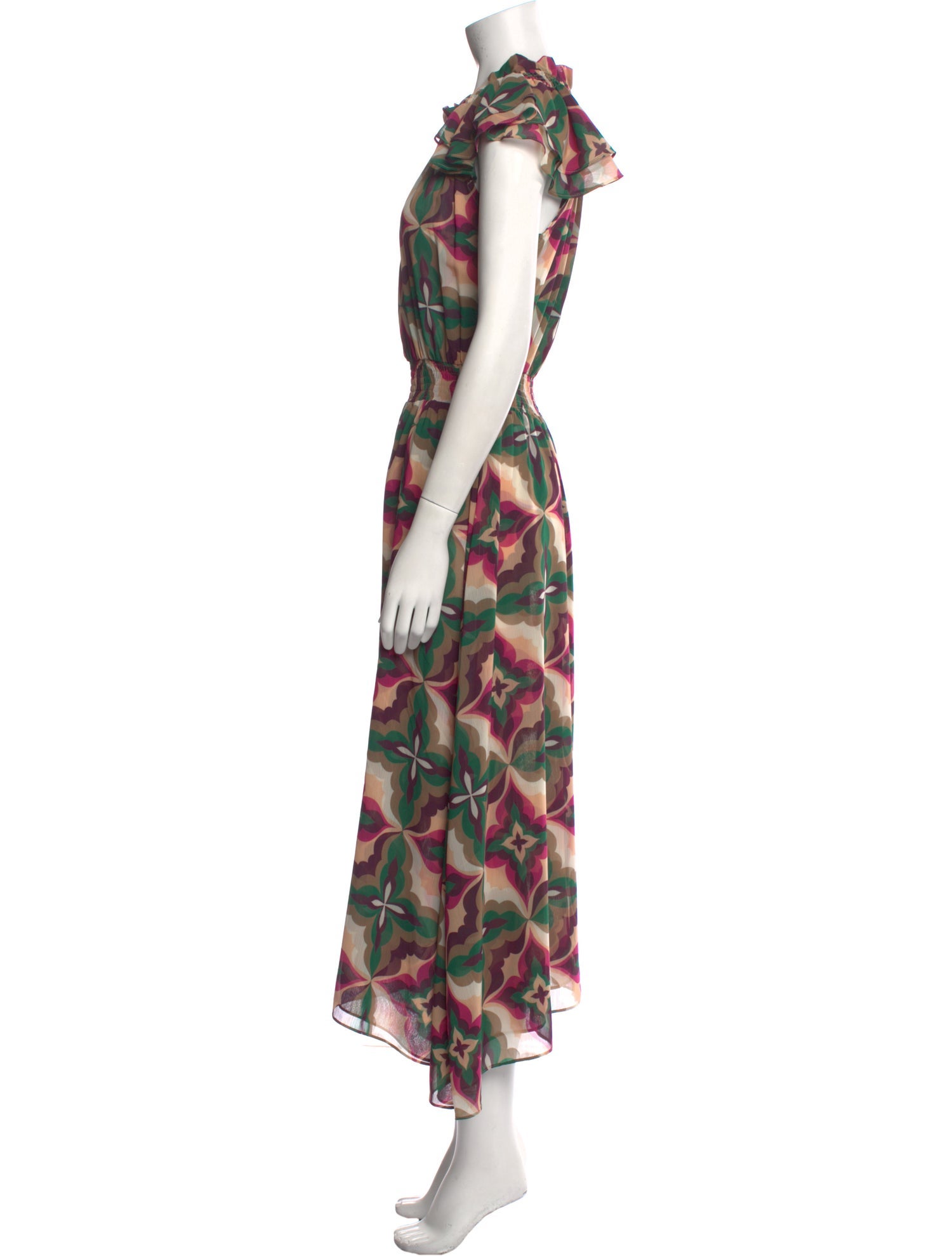 MISA Los Angeles Floral Print Long Dress