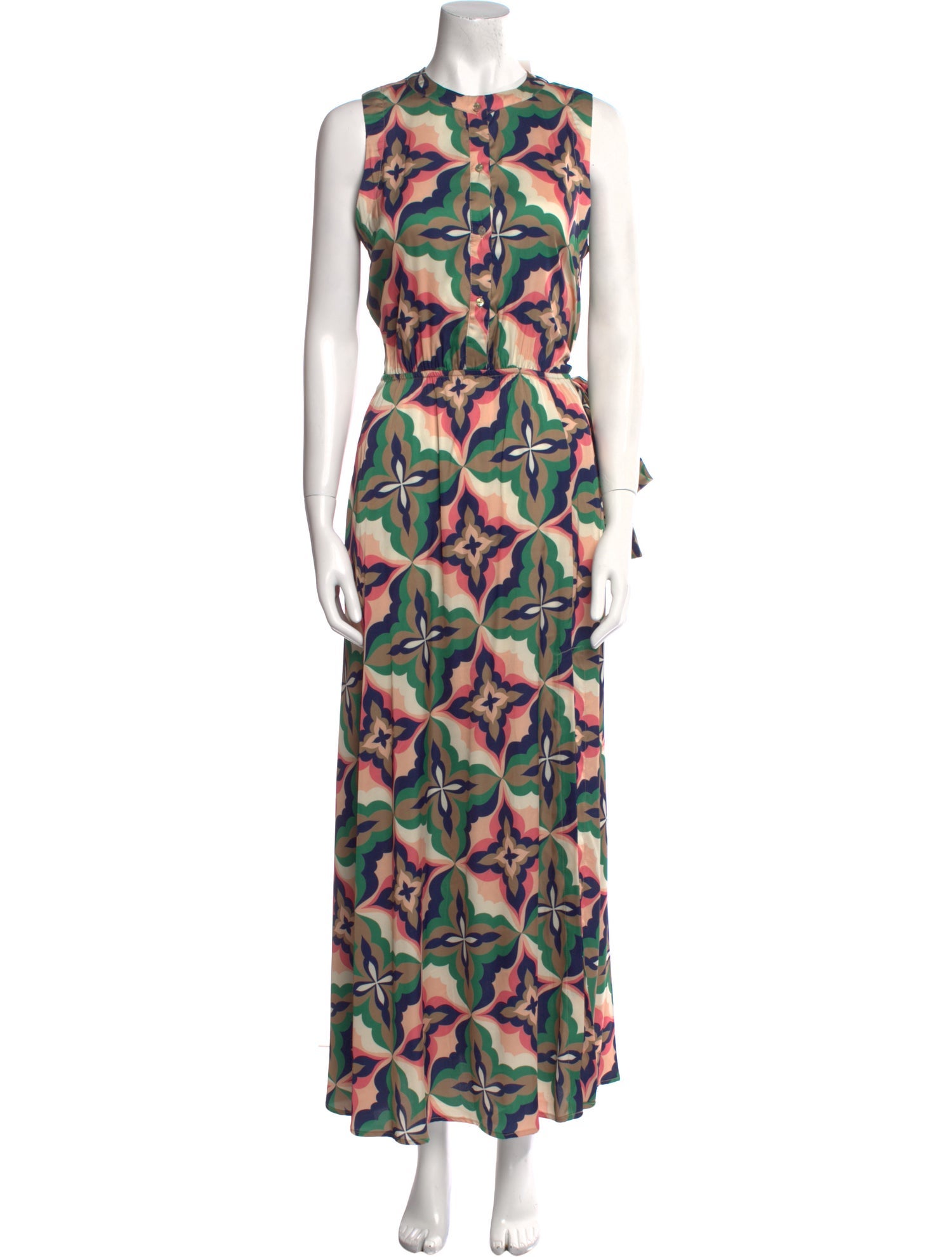 MISA Los Angeles Printed Long Dress