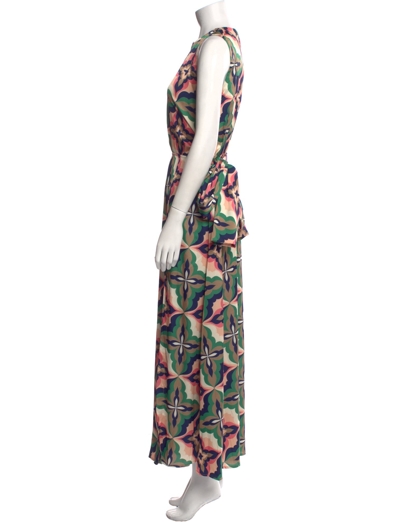 MISA Los Angeles Printed Long Dress