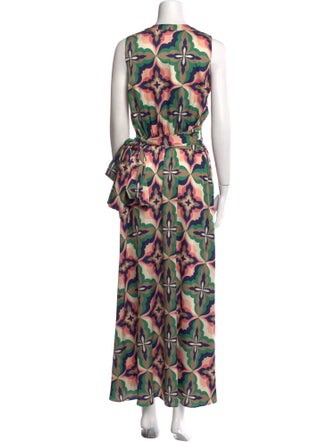 MISA Los Angeles Printed Long Dress