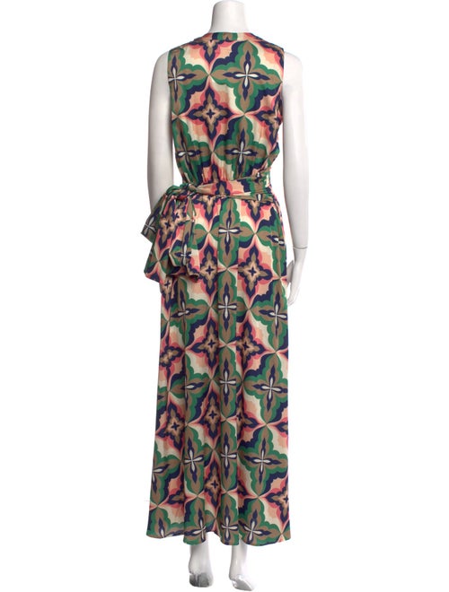 MISA Los Angeles Printed Long Dress