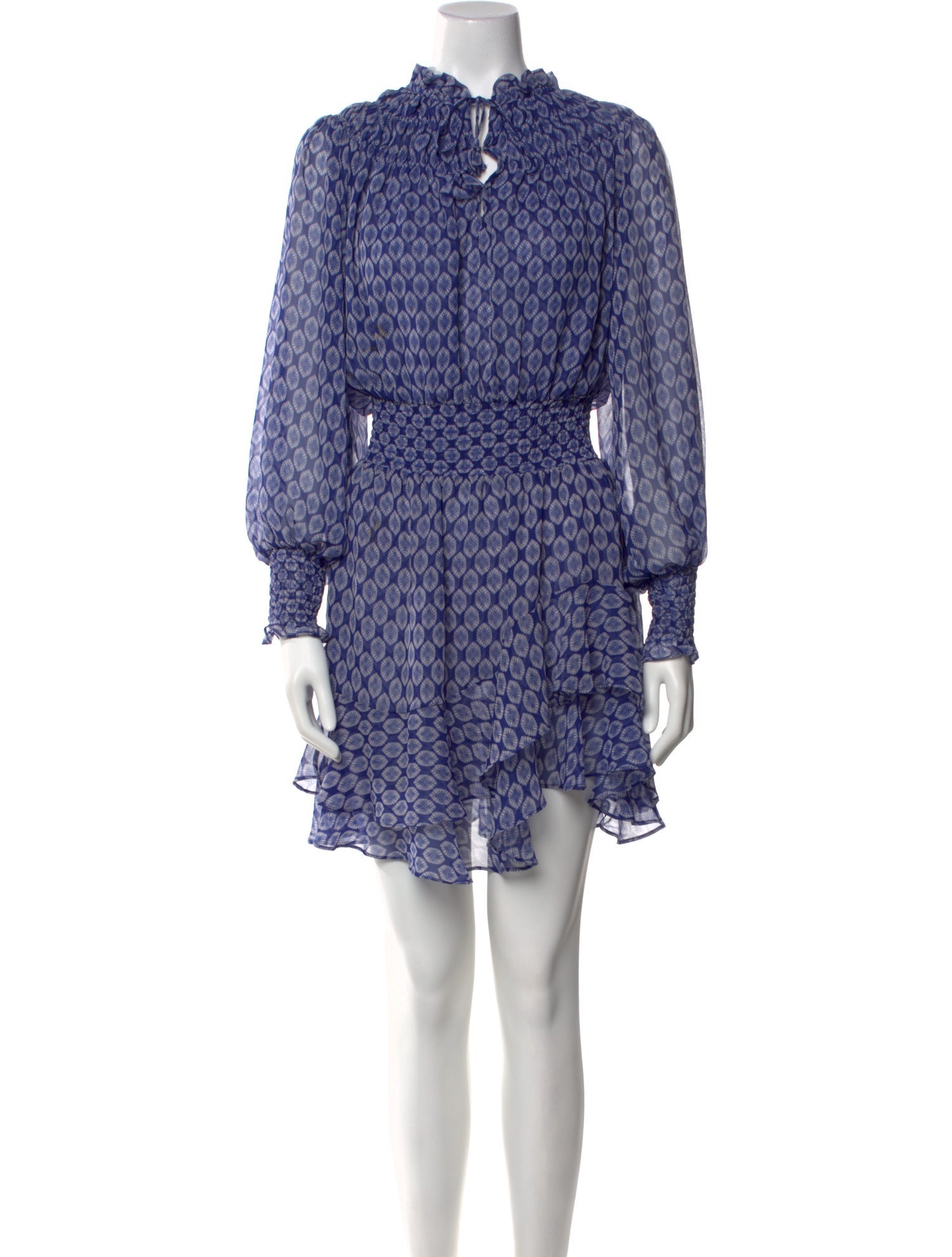 MISA Los Angeles Printed Knee-Length Dress