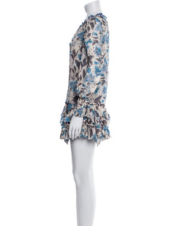 MISA Los Angeles Printed Ruffle Embellishment Skirt Set