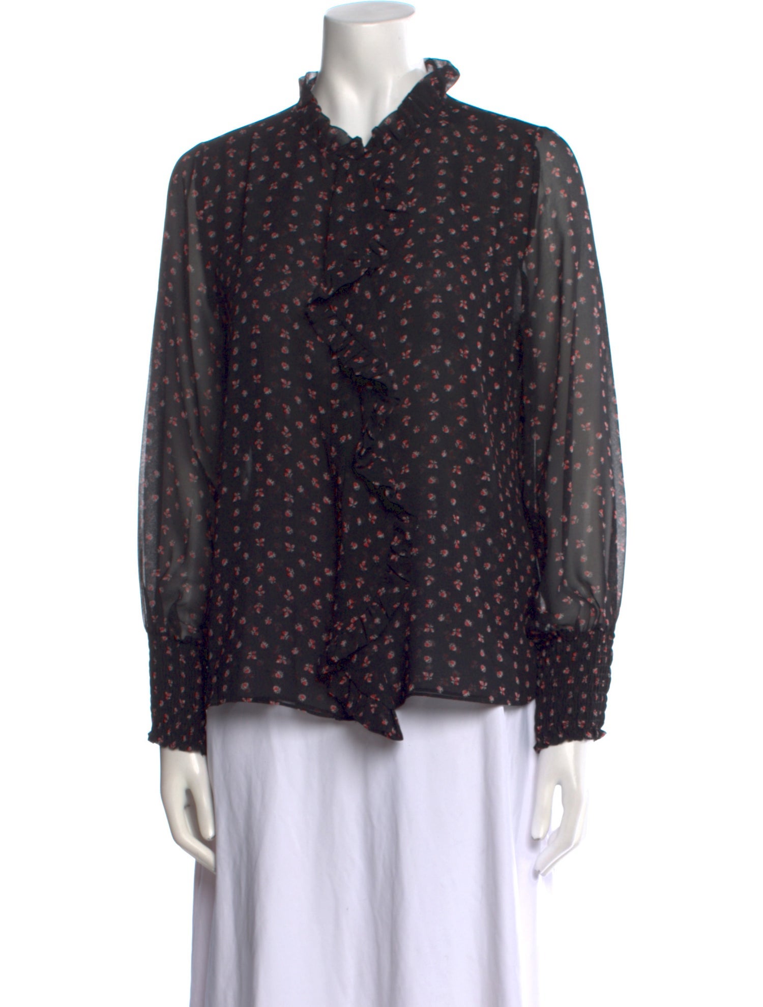 MISA Los Angeles Printed Long Sleeve Blouse w/ Tags