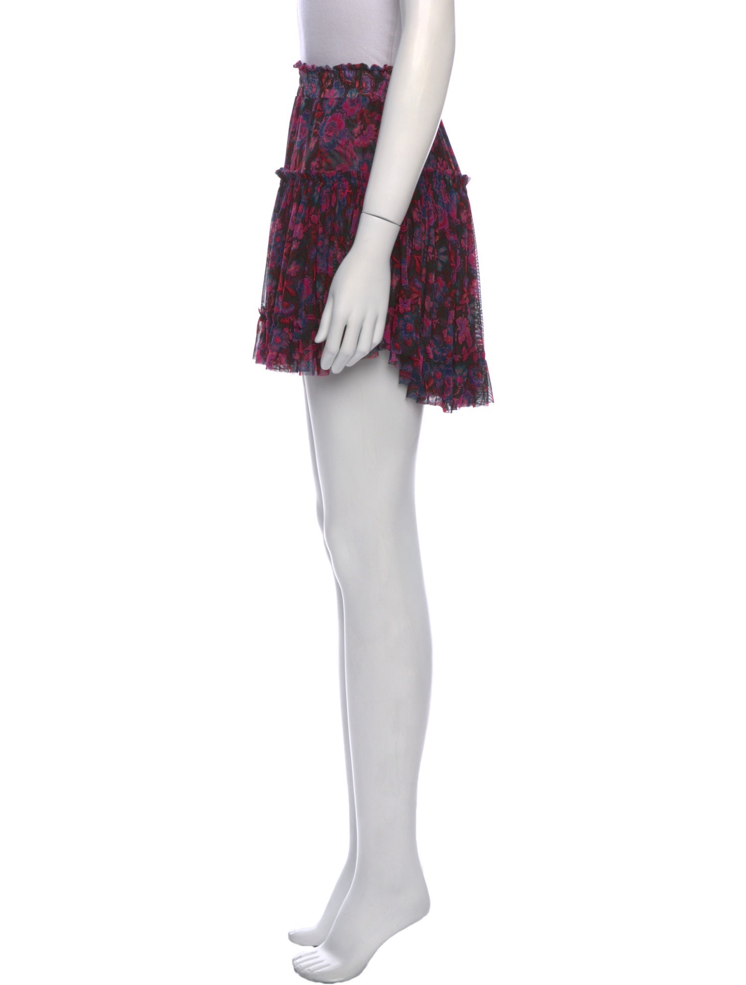 MISA Los Angeles Printed Mini Skirt