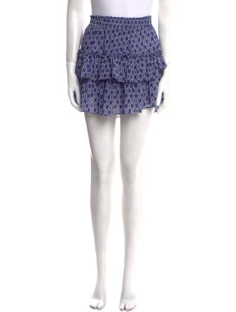 MISA Los Angeles Printed Mini Skirt
