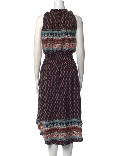 MISA Los Angeles Printed Midi Length Dress