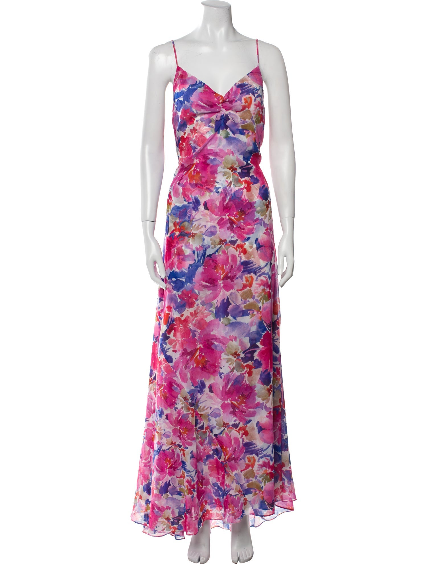 MISA Los Angeles Floral Print Long Dress w/ Tags