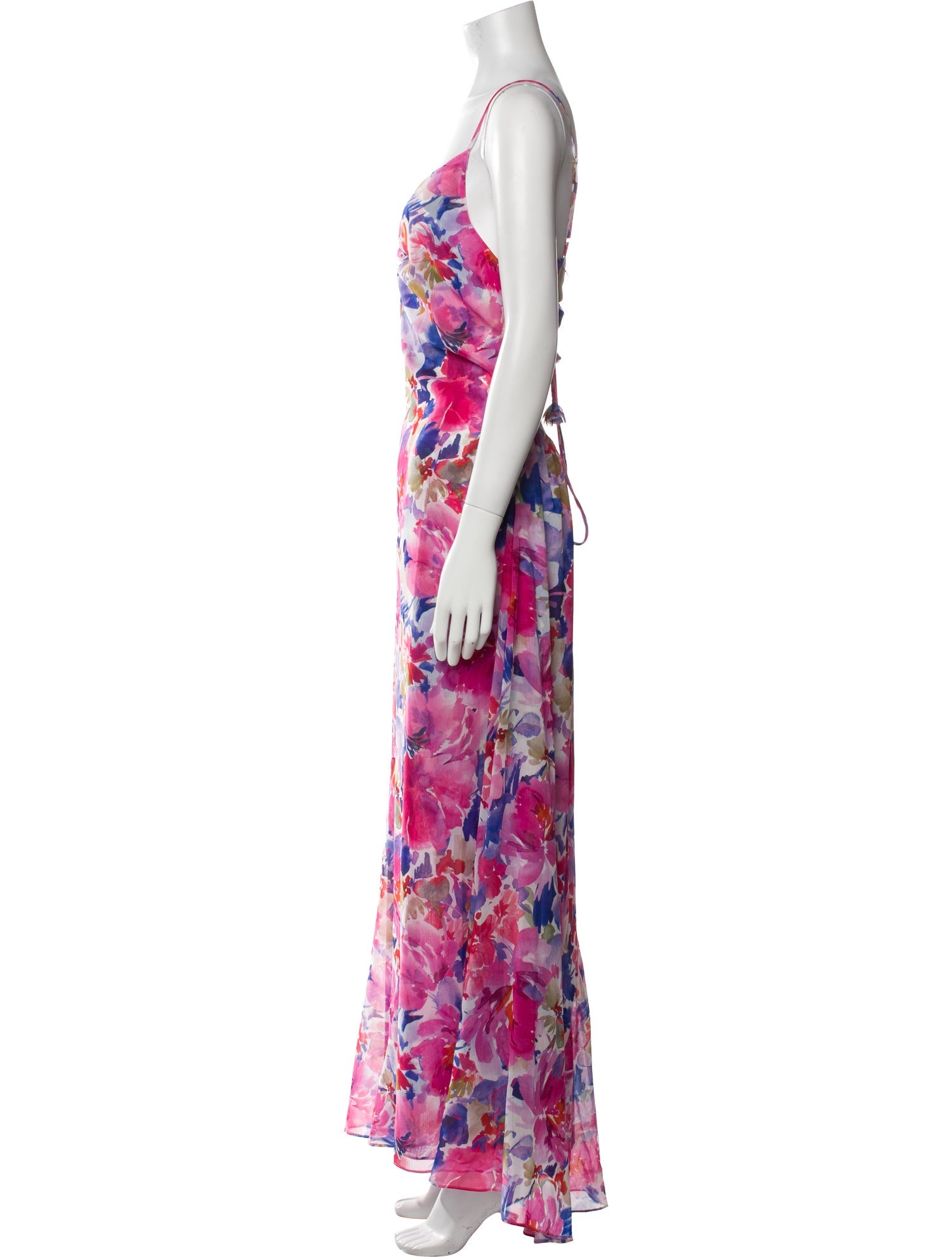 MISA Los Angeles Floral Print Long Dress w/ Tags