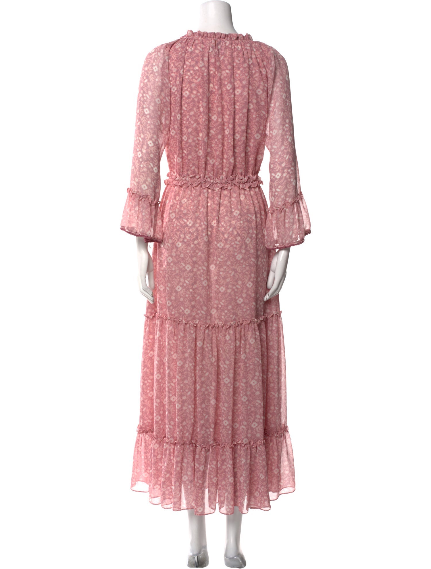 MISA Los Angeles Floral Print Long Dress