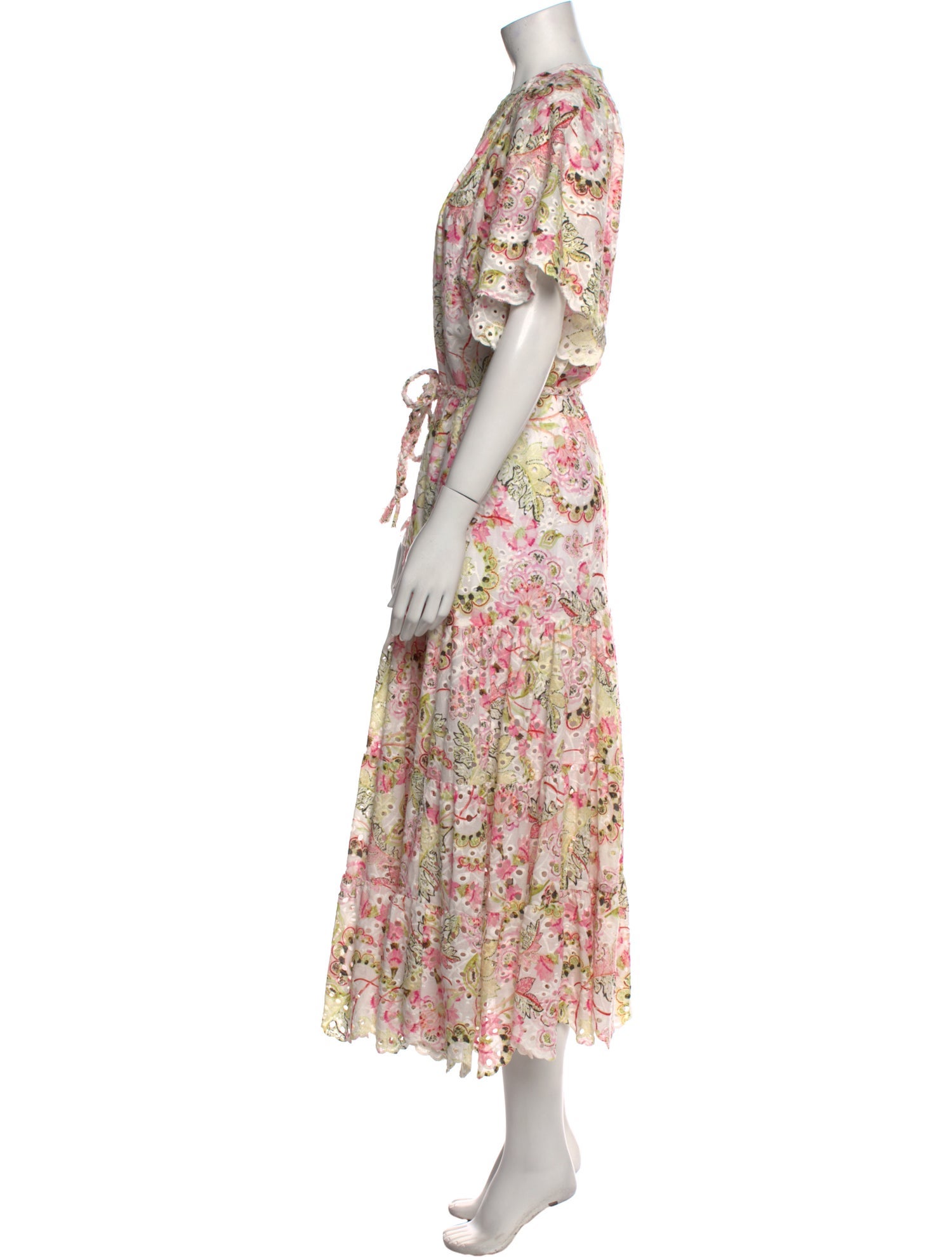 MISA Los Angeles Floral Print Long Dress