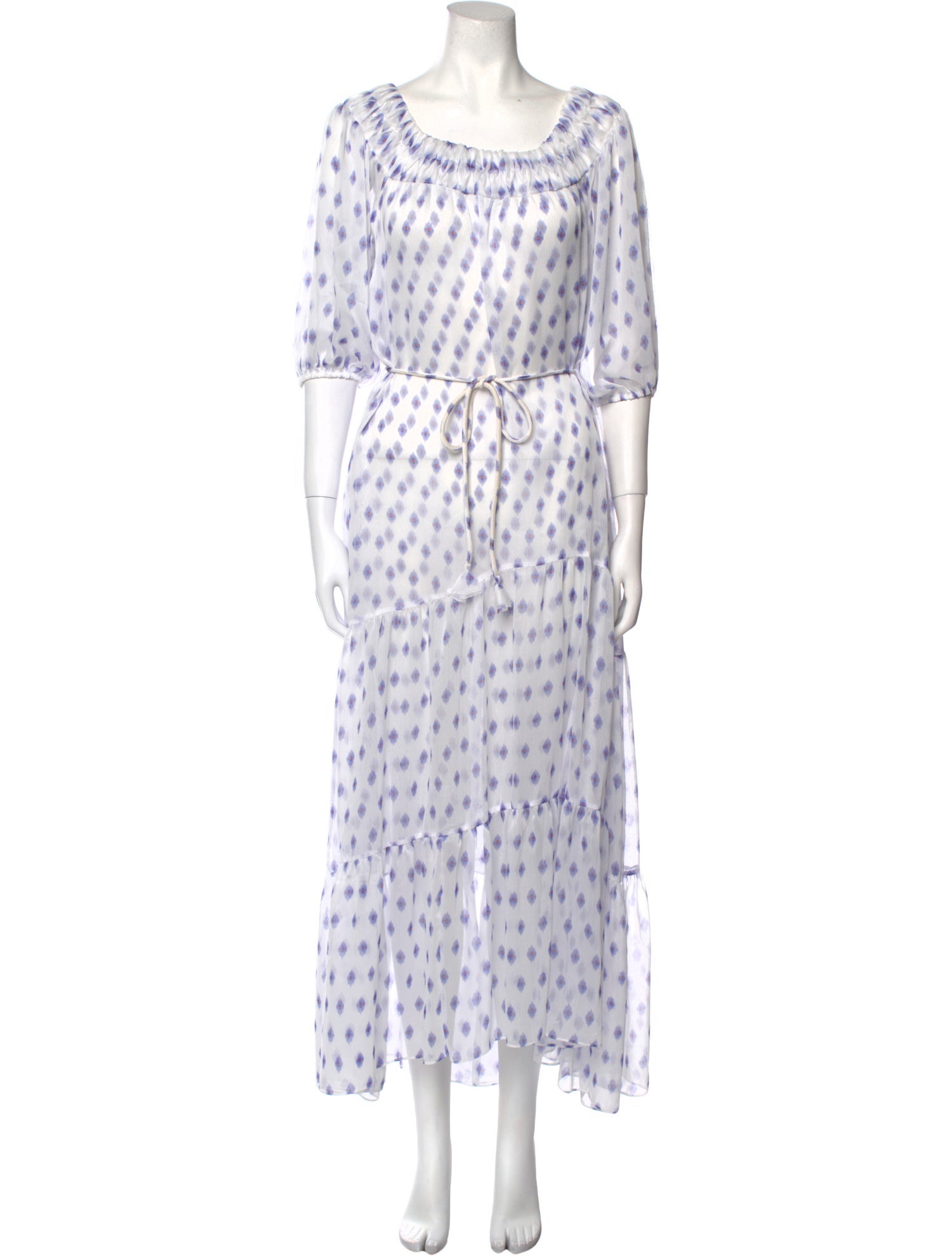 MISA Los Angeles Printed Long Dress