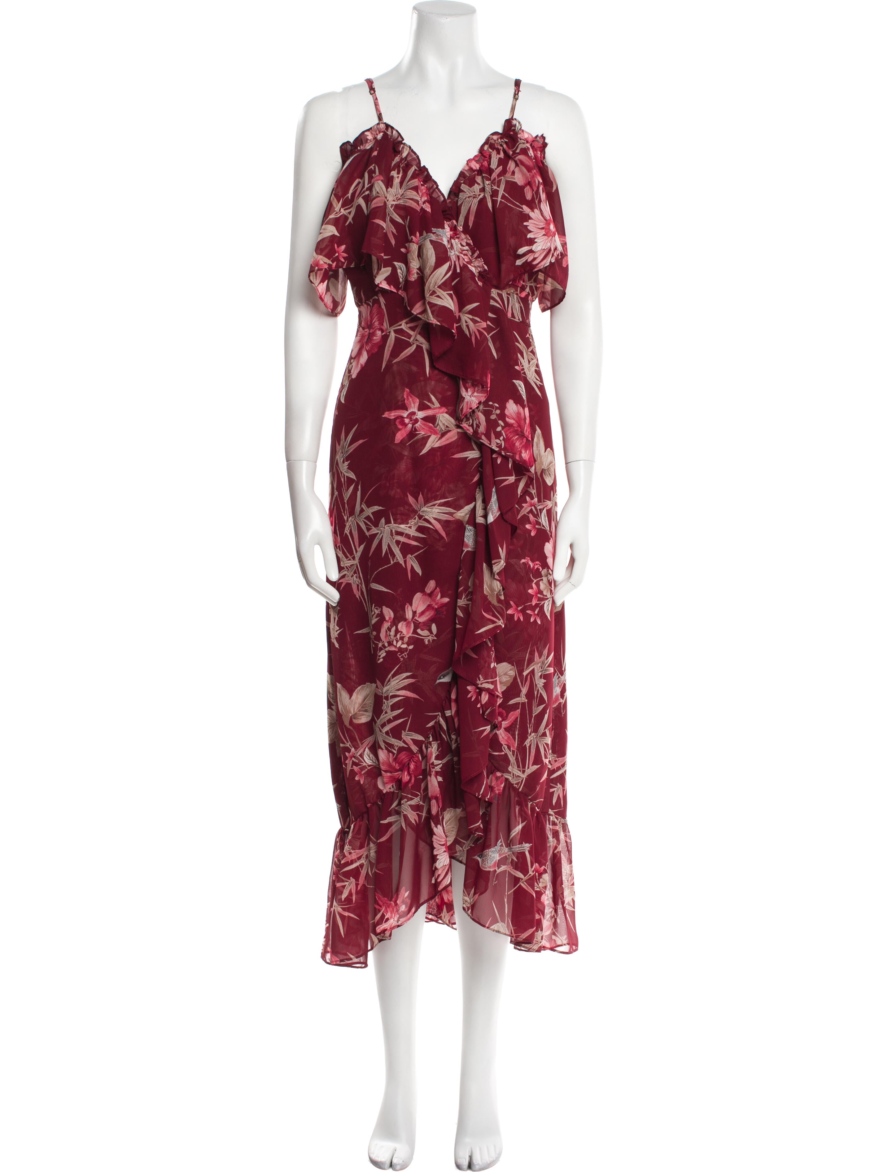 MISA Los Angeles Floral Print Long Dress
