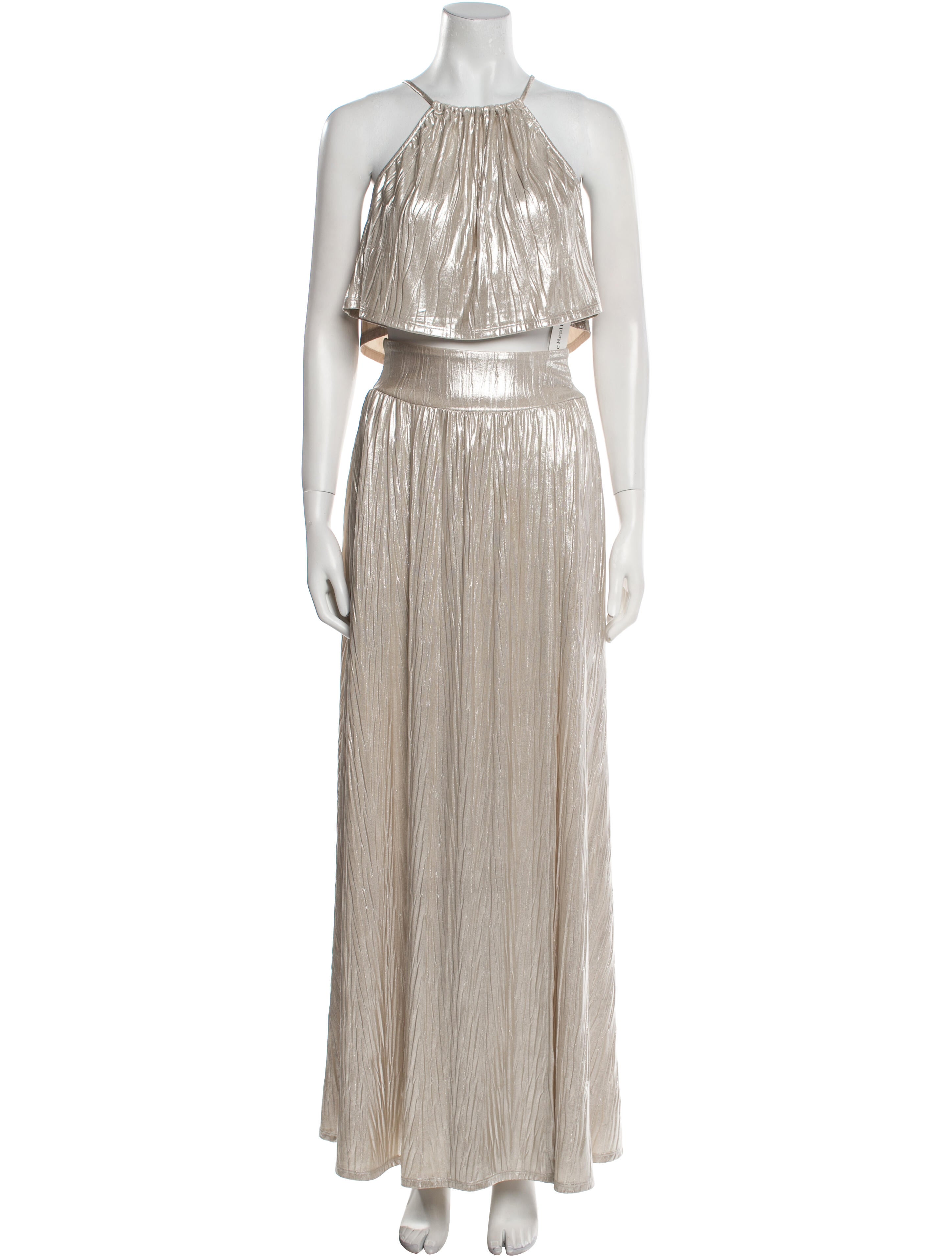 MISA Los Angeles Striped Skirt Set