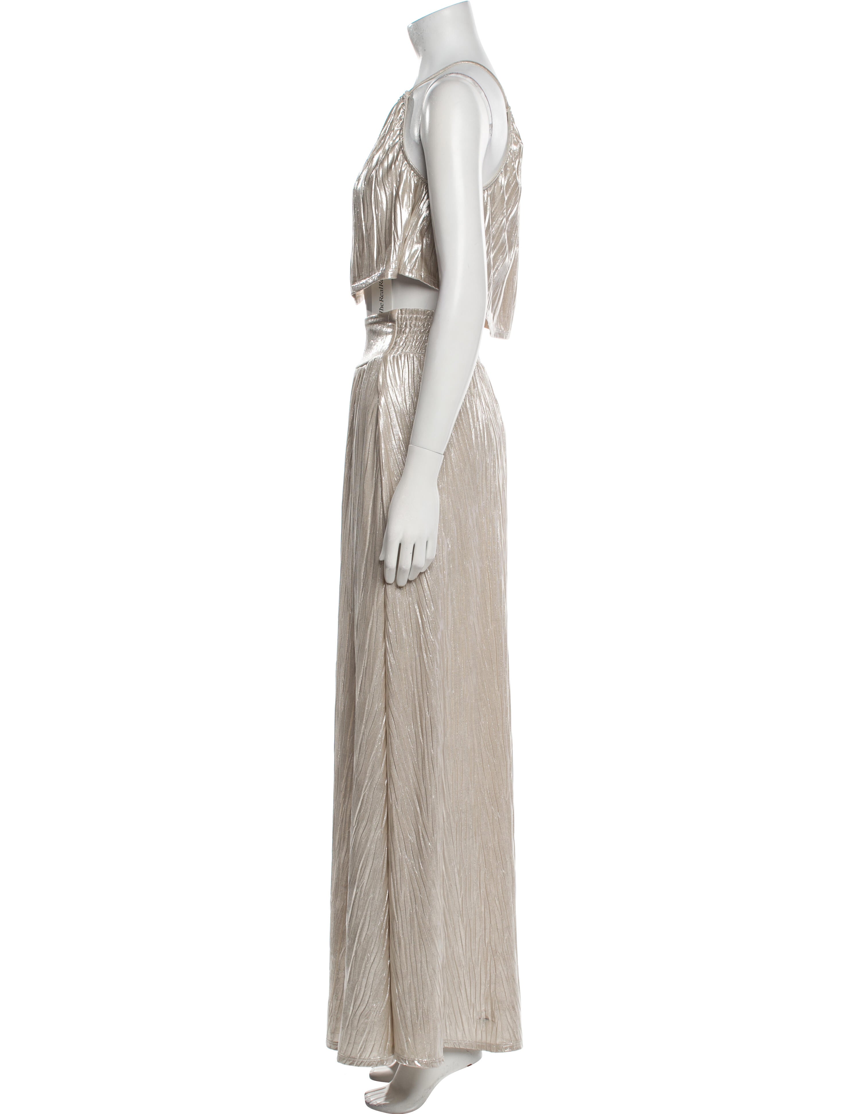 MISA Los Angeles Striped Skirt Set