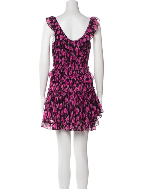 MISA Los Angeles Printed Ruffle Embellishment Skirt Set