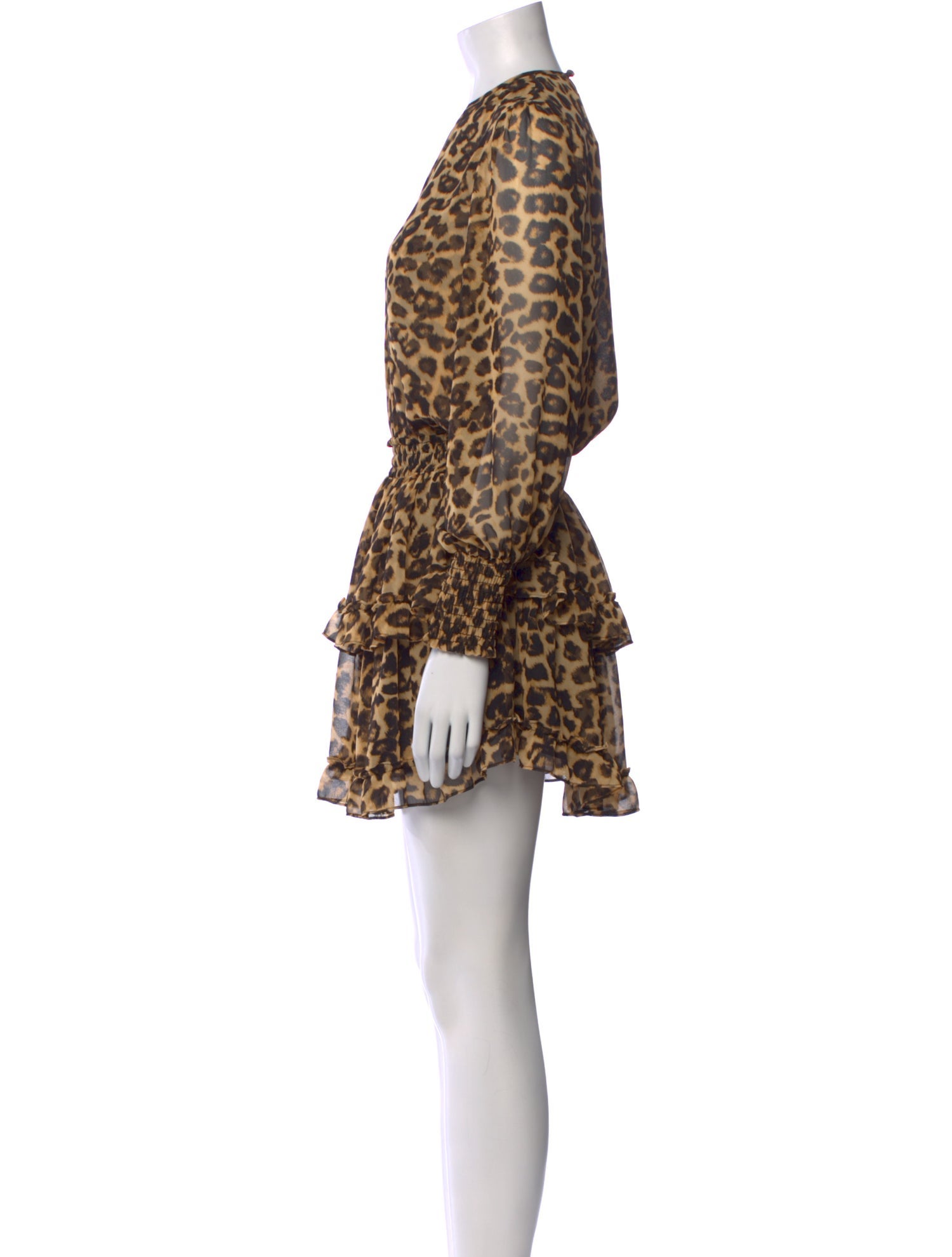 MISA Los Angeles Animal Print Mini Dress