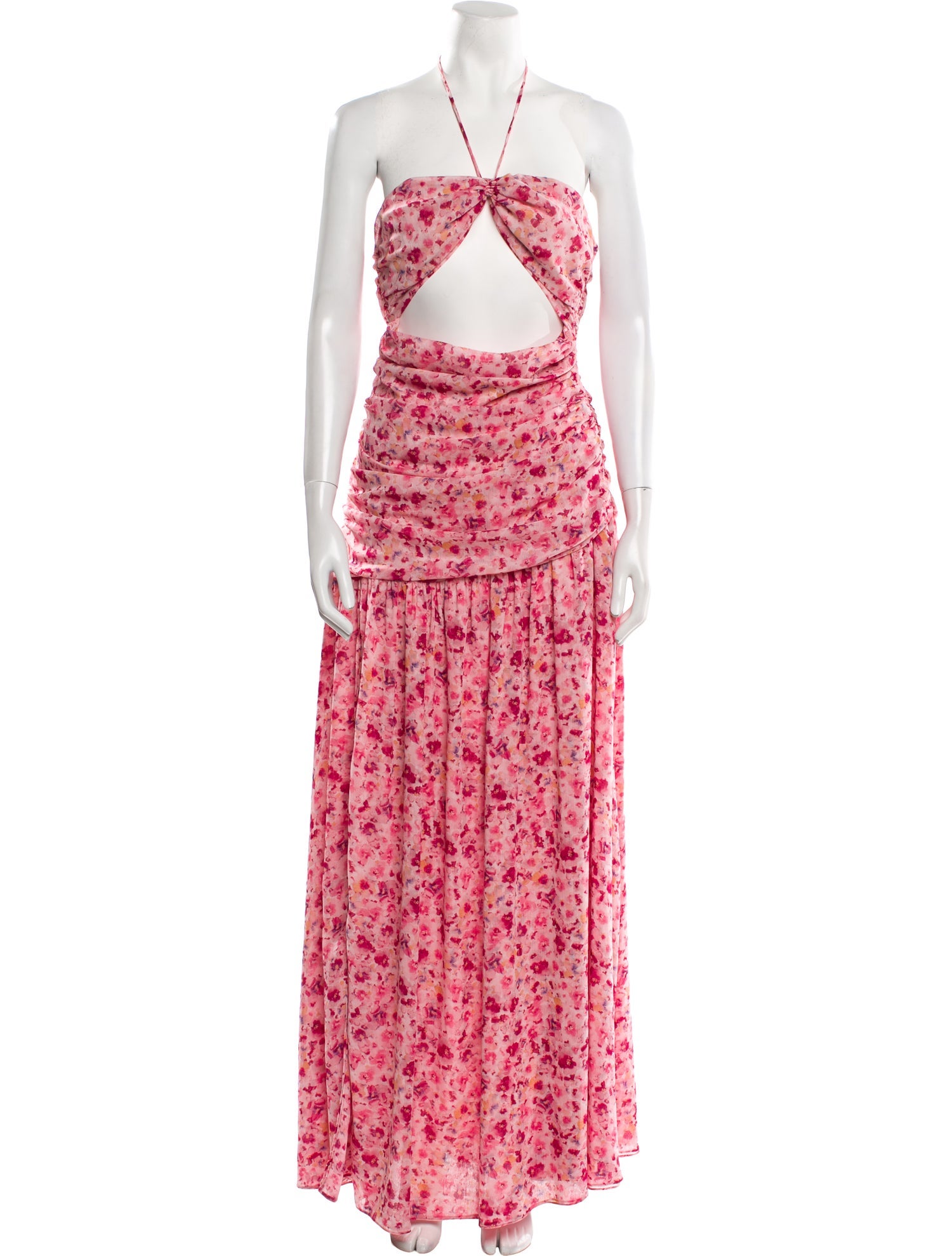 MISA Los Angeles Floral Print Long Dress