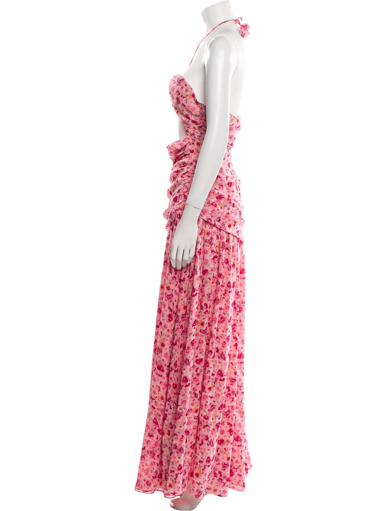 MISA Los Angeles Floral Print Long Dress