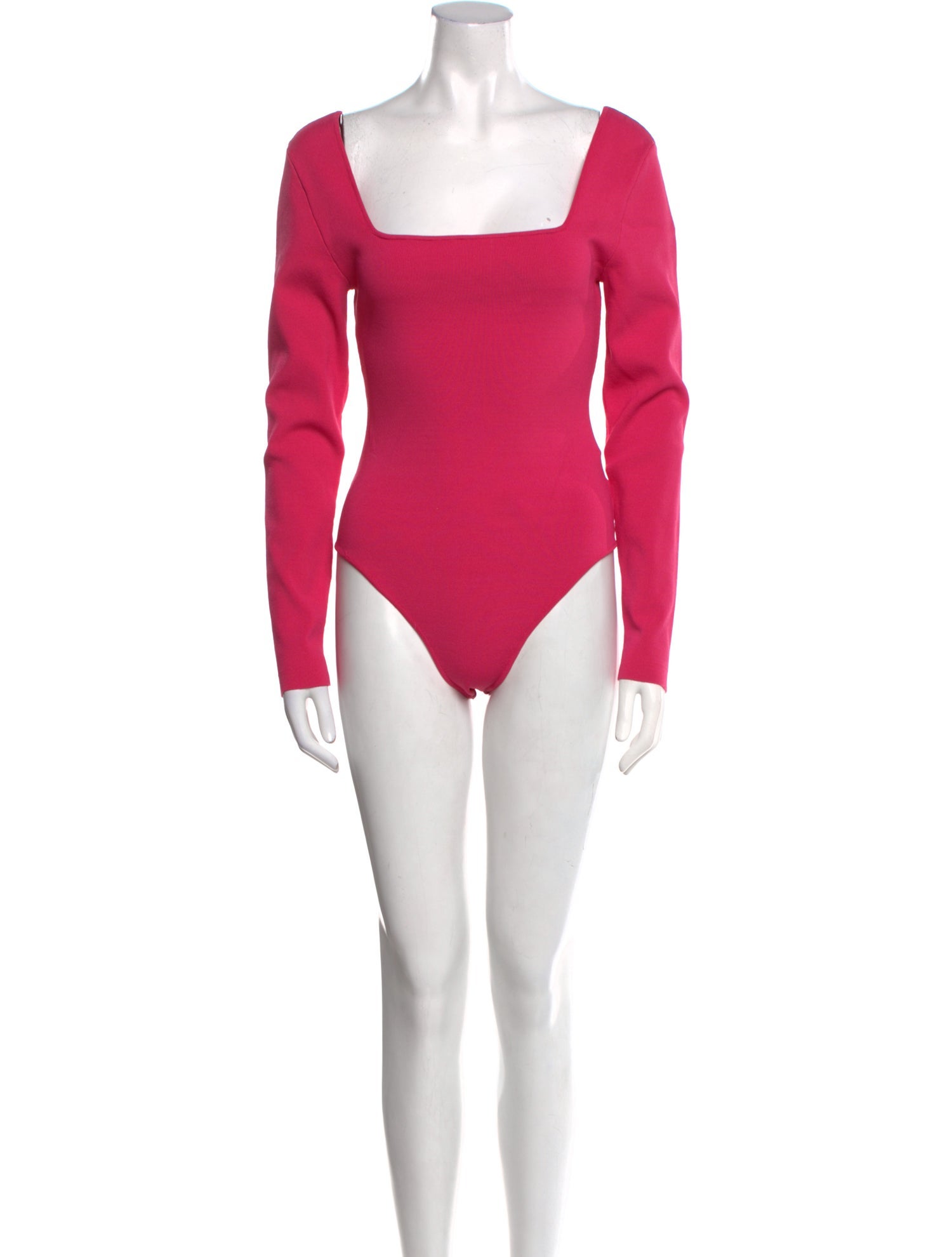 MISA Los Angeles Square Neckline Long Sleeve Bodysuit
