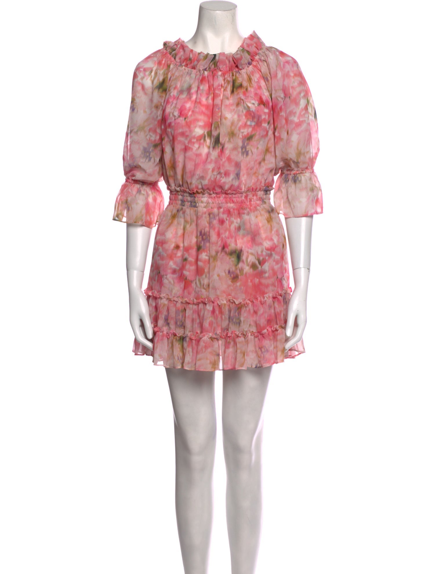 MISA Los Angeles Printed Mini Dress