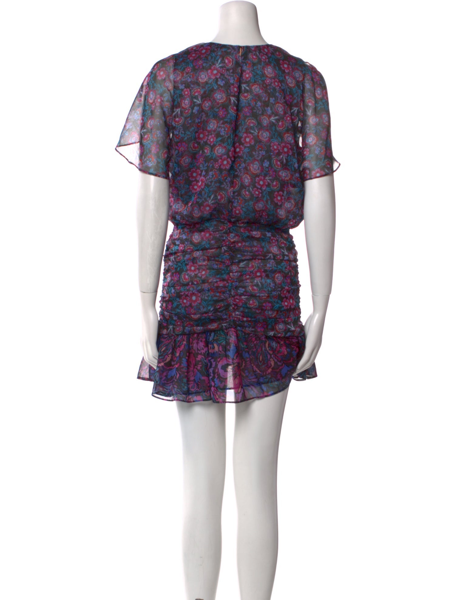 MISA Los Angeles Floral Print Mini Dress