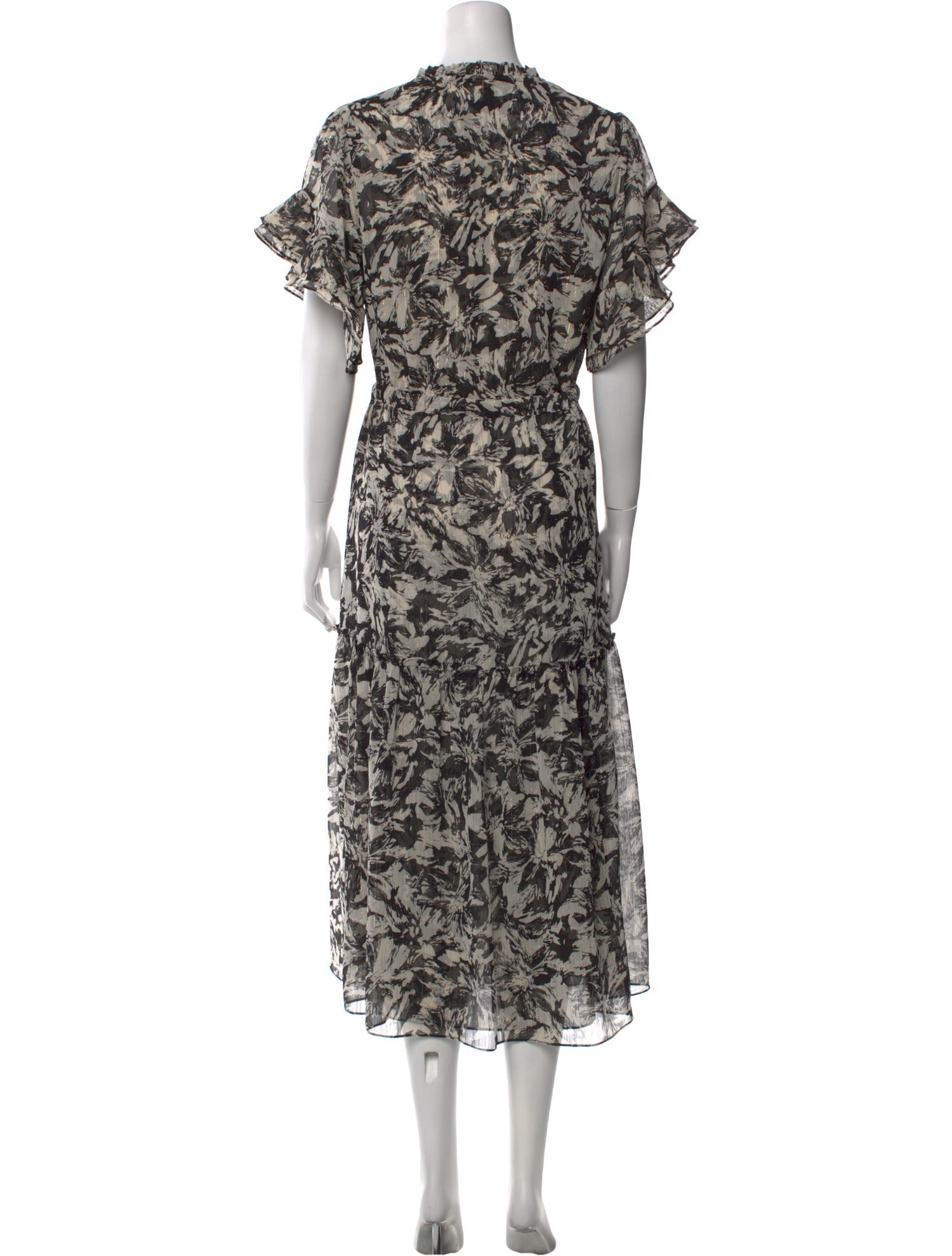 MISA Los Angeles Floral Print Long Dress