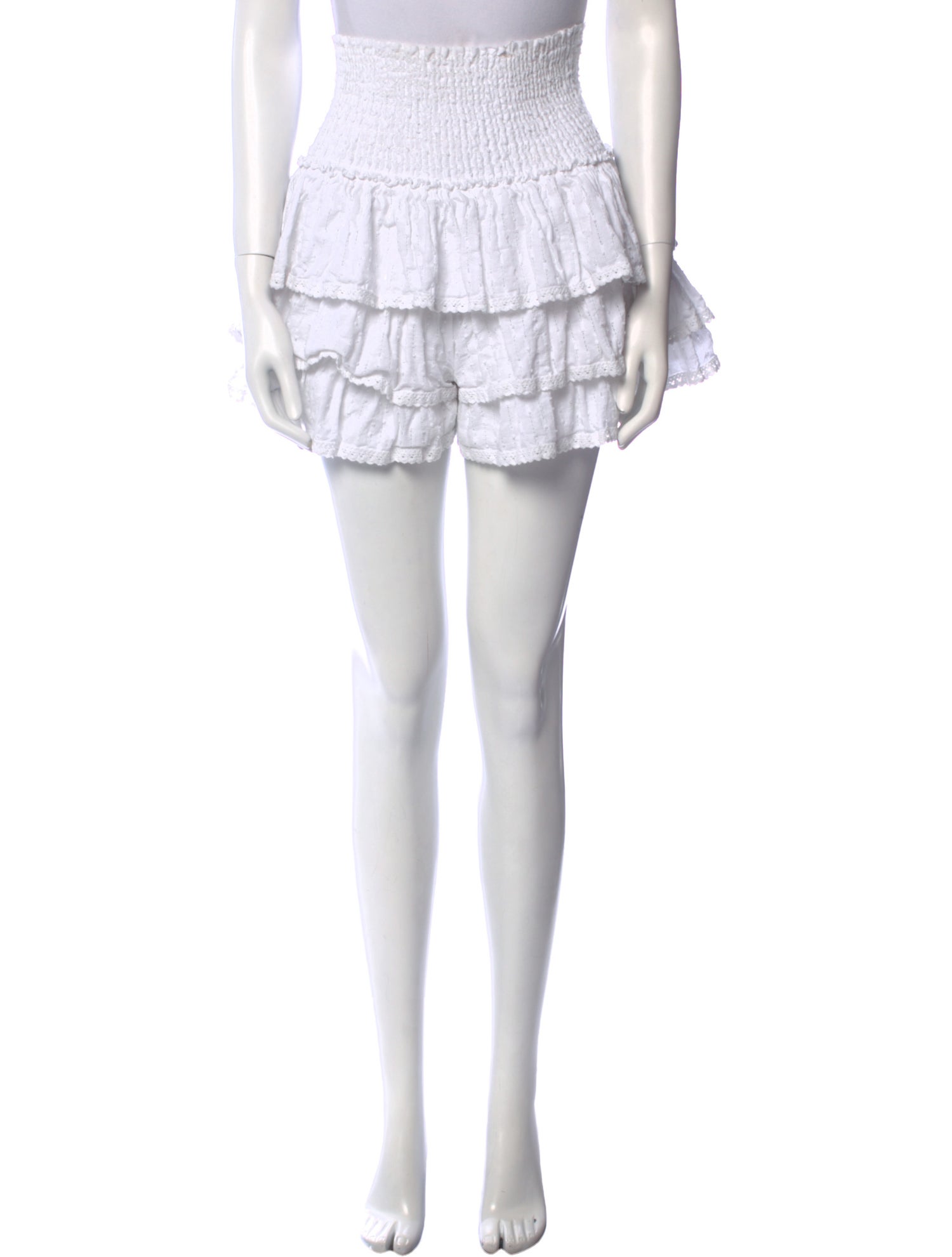 MISA Los Angeles Embroidered Accent Mini Skirt