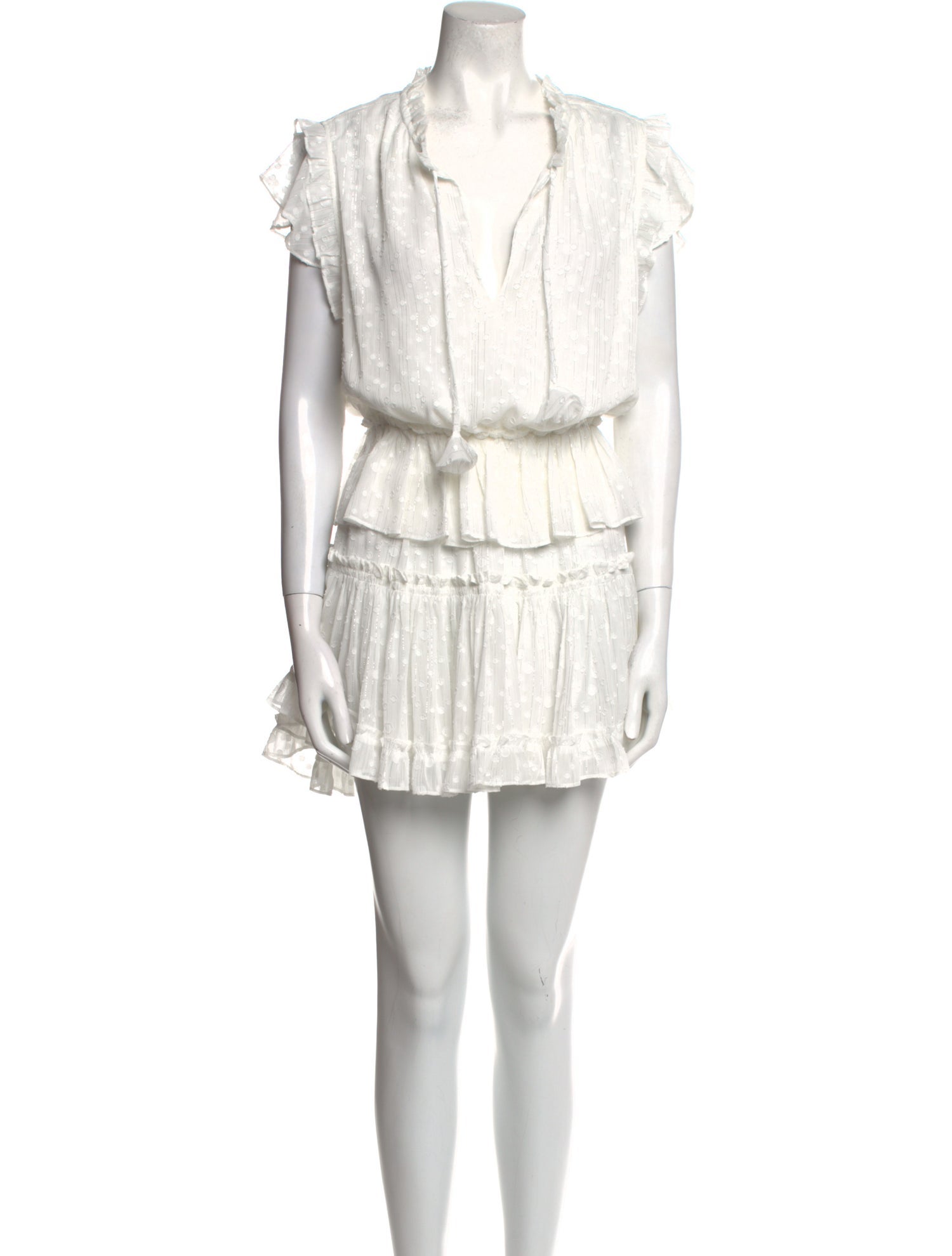 MISA Los Angeles V-Neck Mini Dress