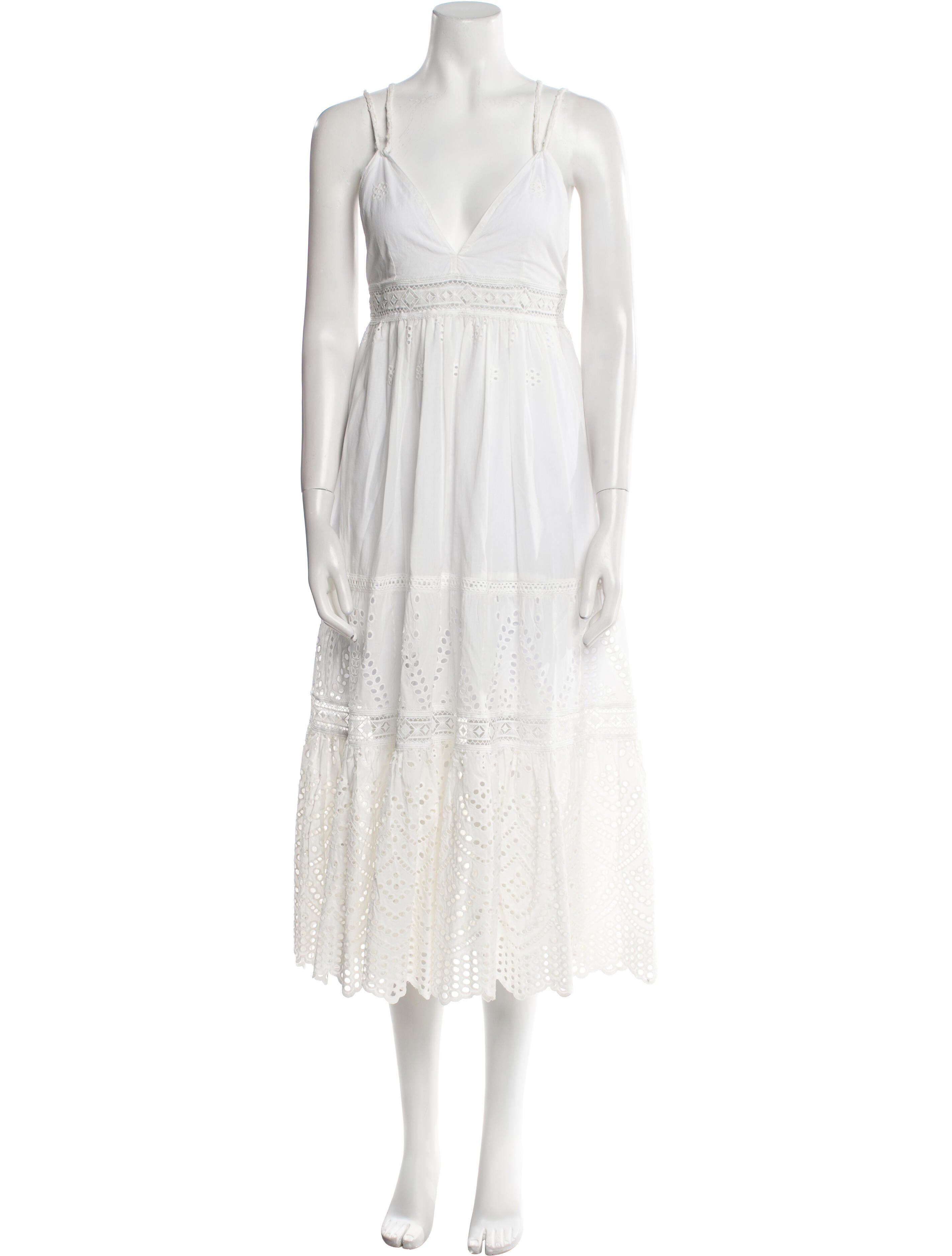 MISA Los Angeles V-Neck Long Dress