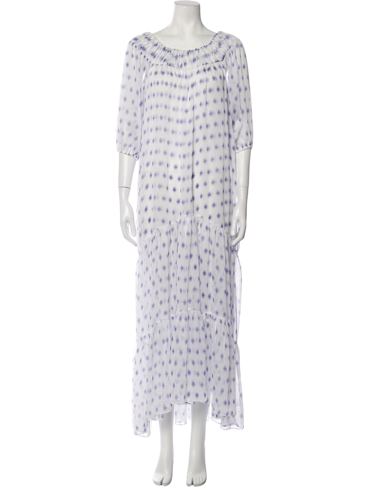 MISA Los Angeles Printed Long Dress