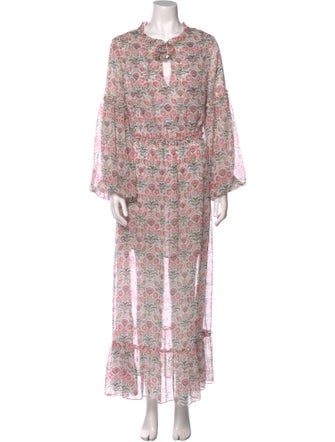MISA Los Angeles Floral Print Long Dress